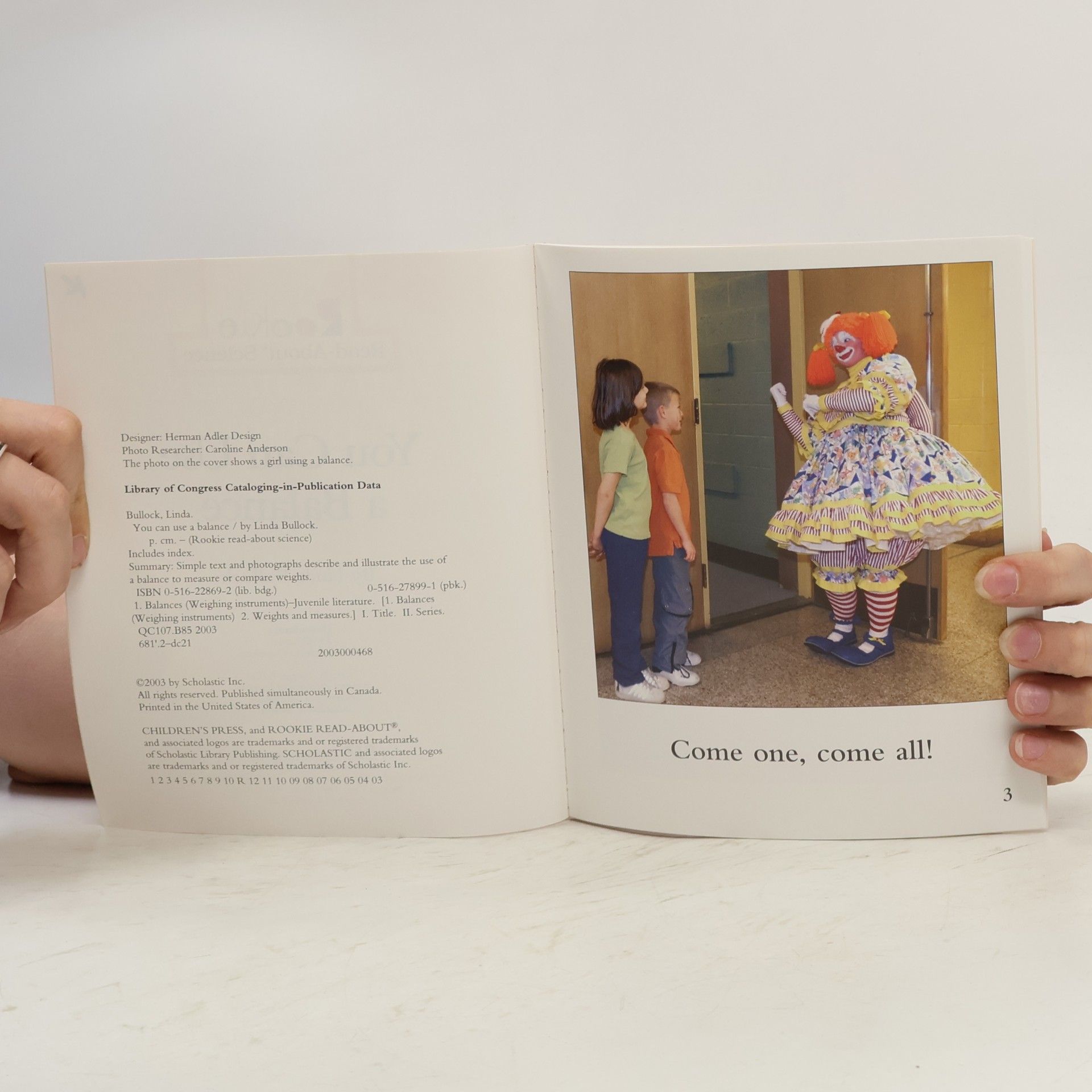 Linda Bullock Rookie Read-About Science: You Can Use a Balance