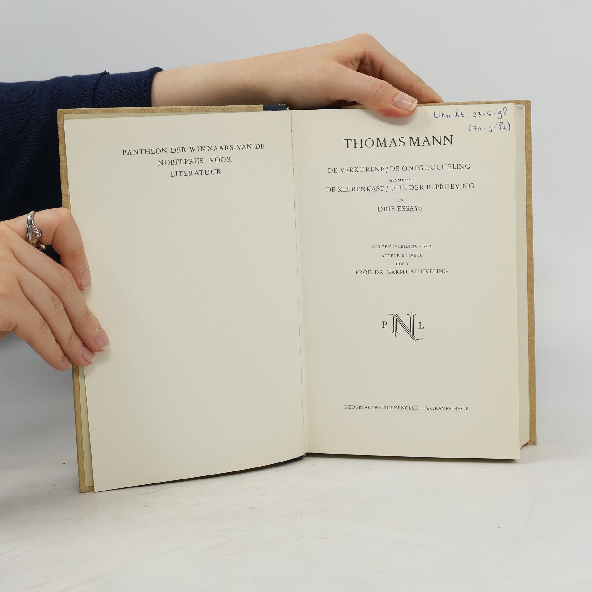 Thomas Mann De verkorene. De ontgoocheling alsmede De klerenkast. Uur der beproeving en Drie essays