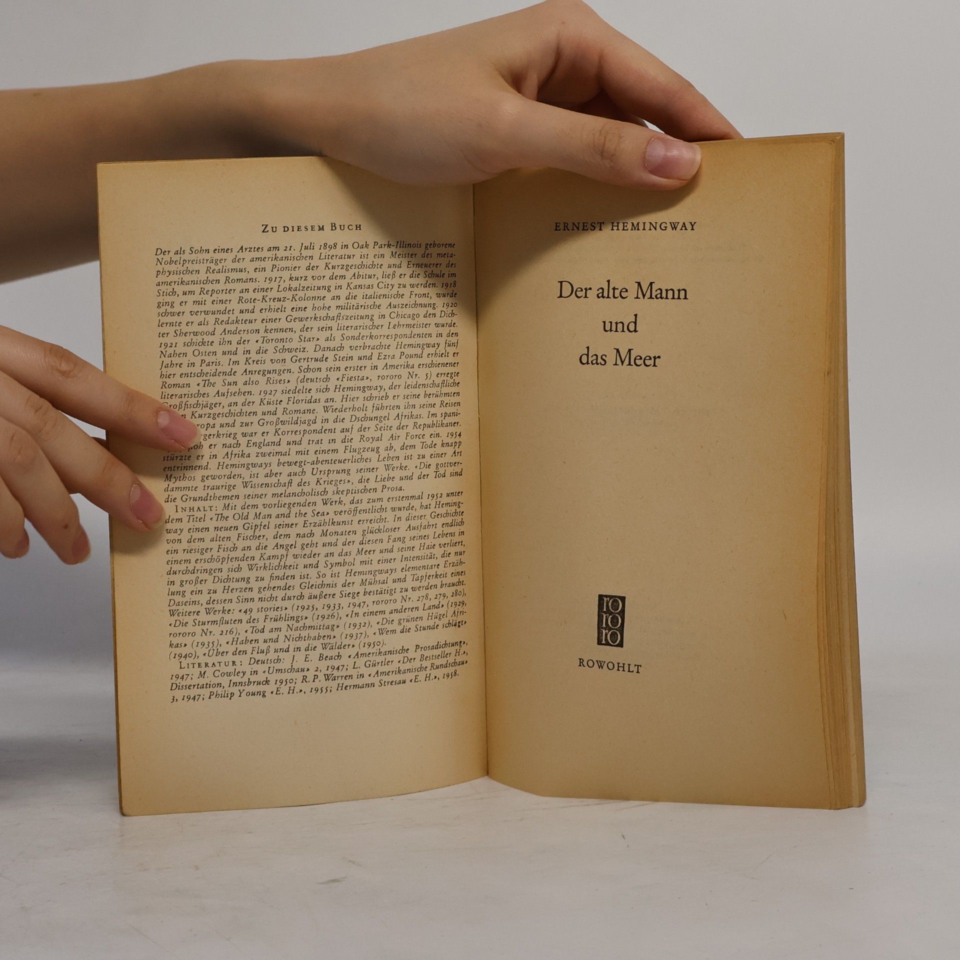 Ernest Hemingway Der alte Mann und das Meer