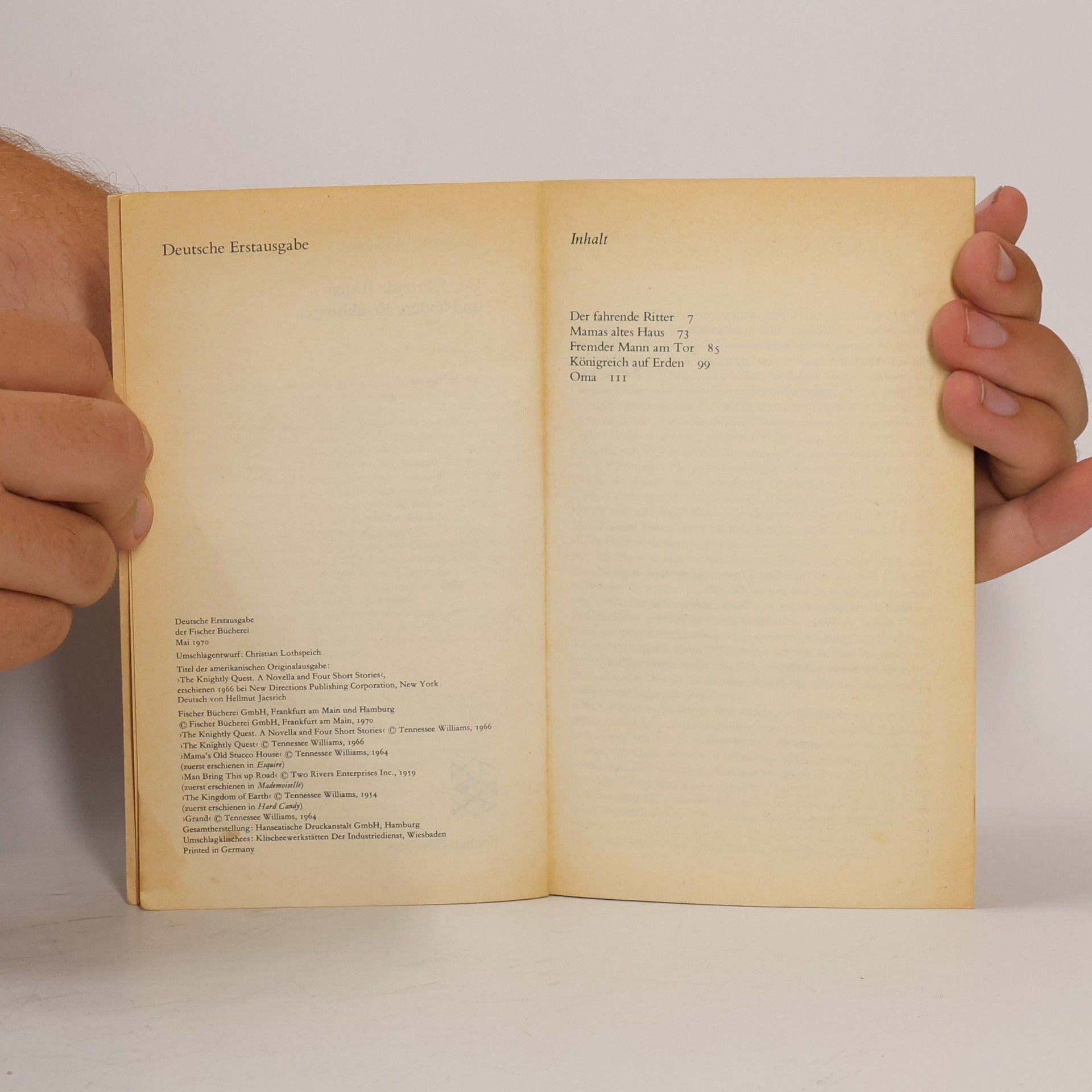 Tennessee Williams Der fahrende Ritter und andere Erzählungen