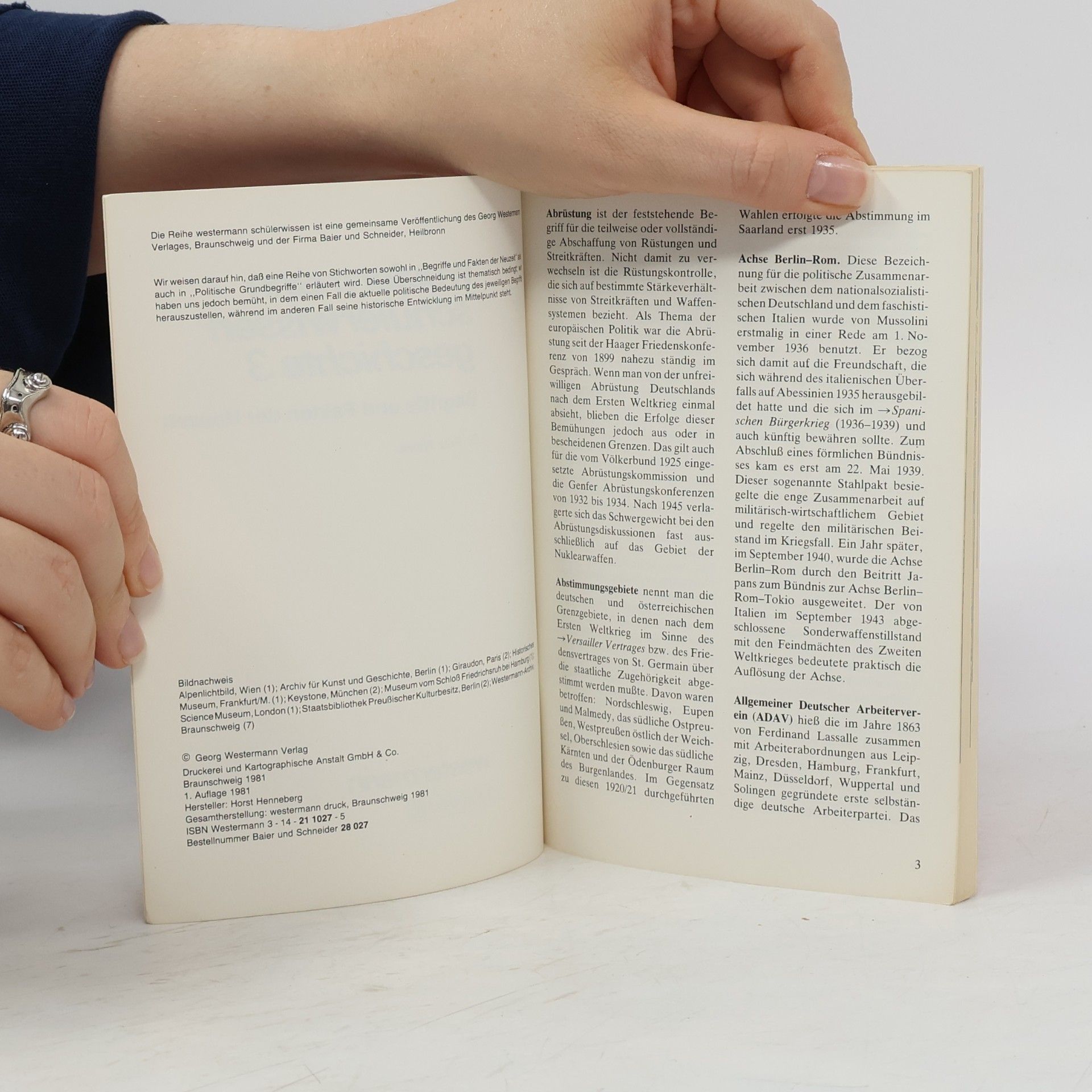 Fritz Winzer Westermann Schülerwissen - 3: Geschichte