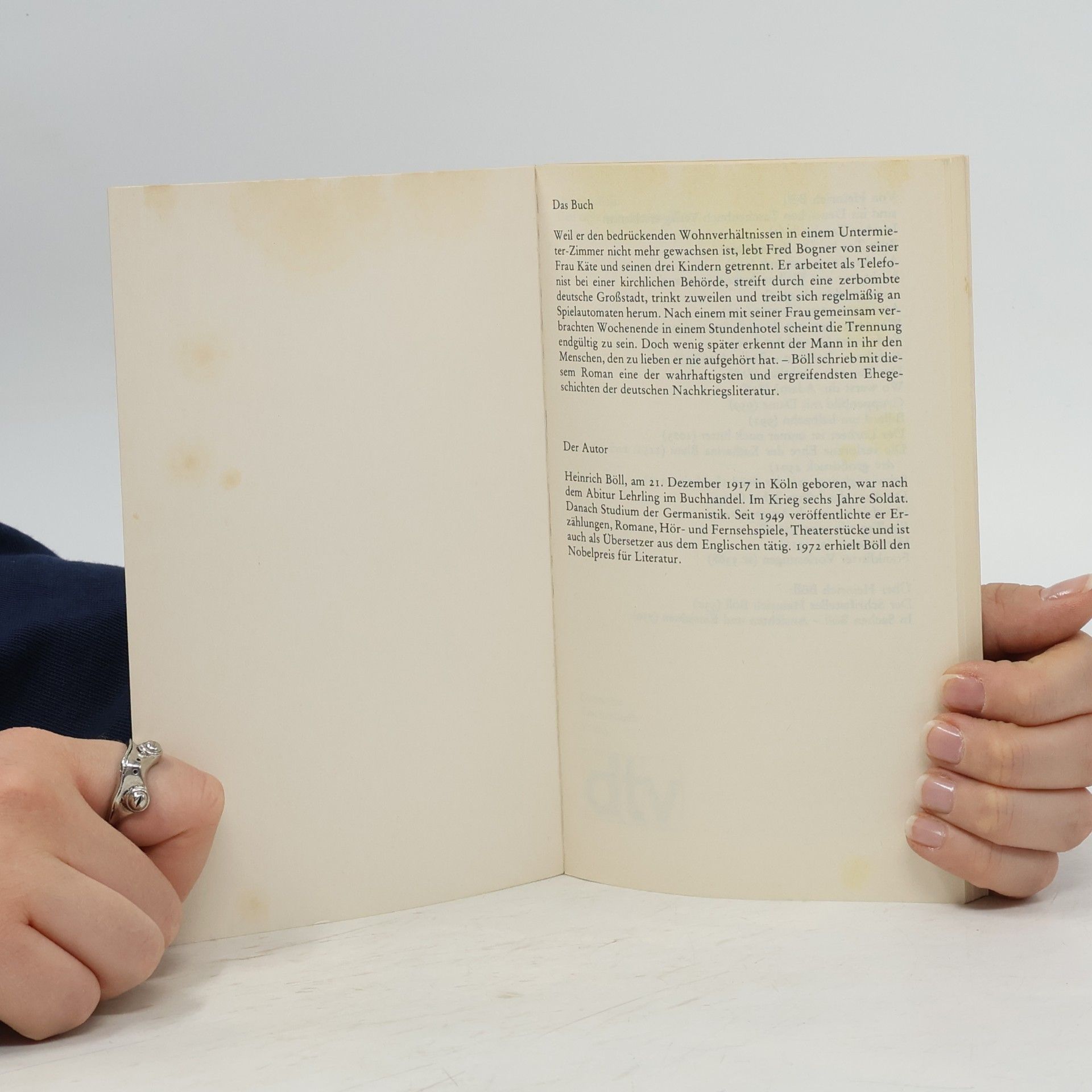 Heinrich Böll Und sagte kein einziges Wort