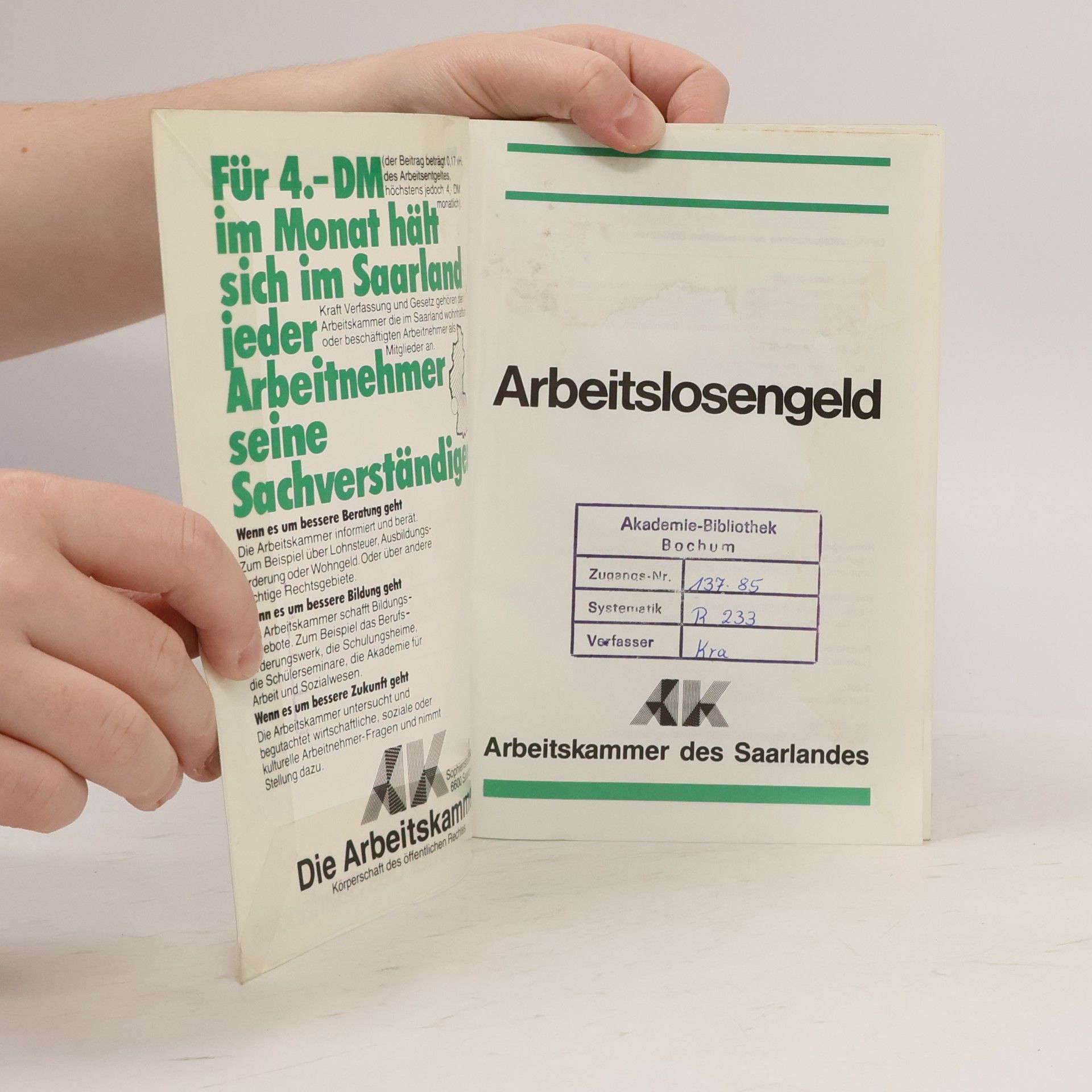 Hans-Jürgen Kratz Arbeitslosengeld