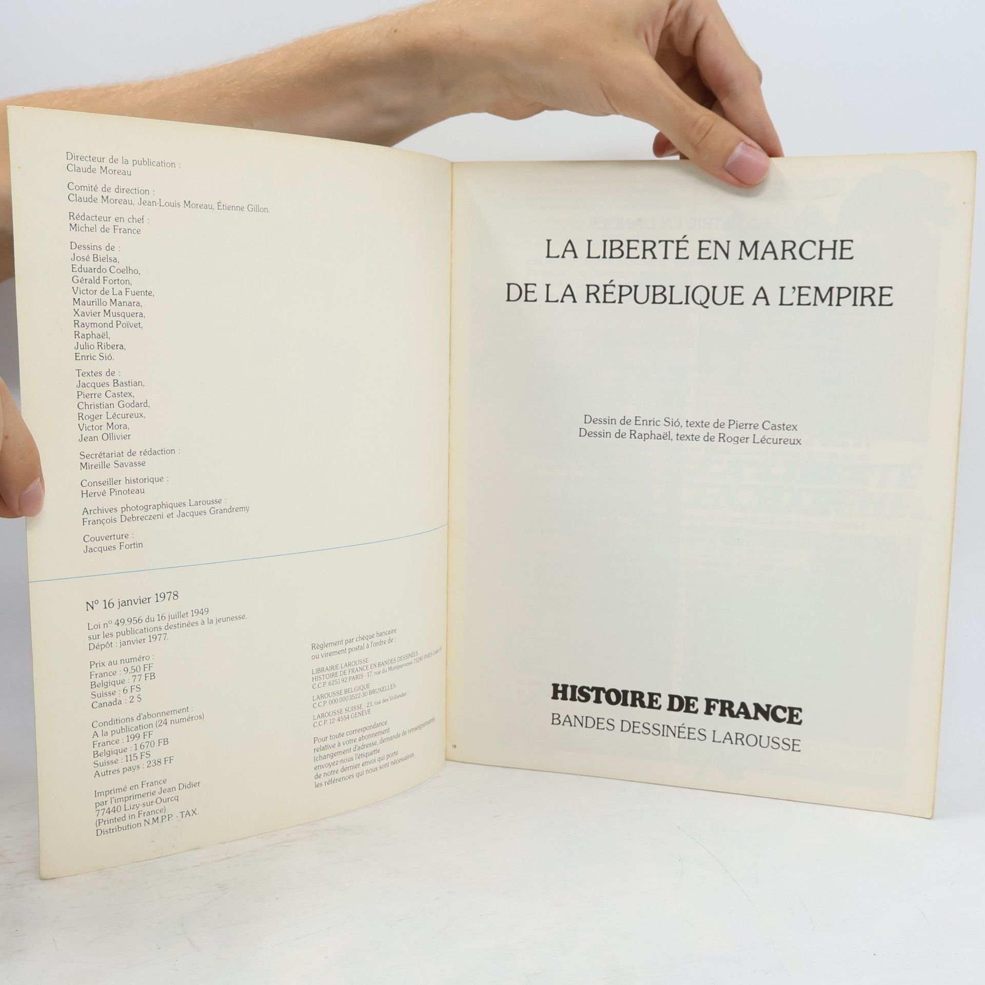 Kolektiv autorů Histoire de France en bandes dessinées: Une première république Bonaparte