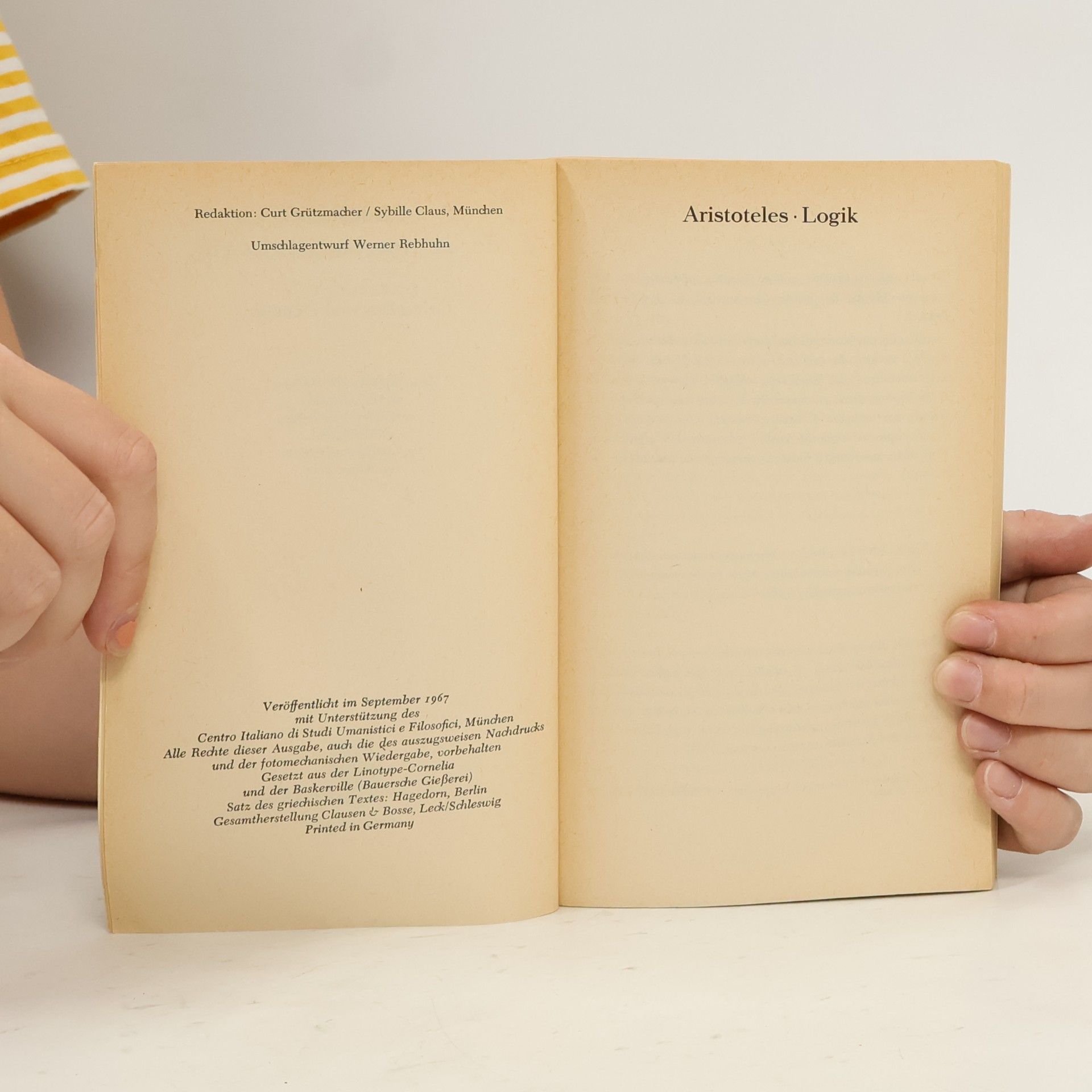 Aristotle Texte zur Logik