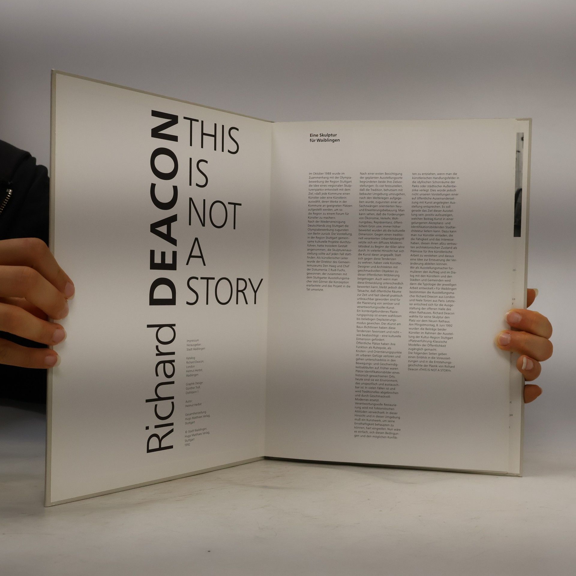 Richard Deacon Richard Deacon: This is Not a Story