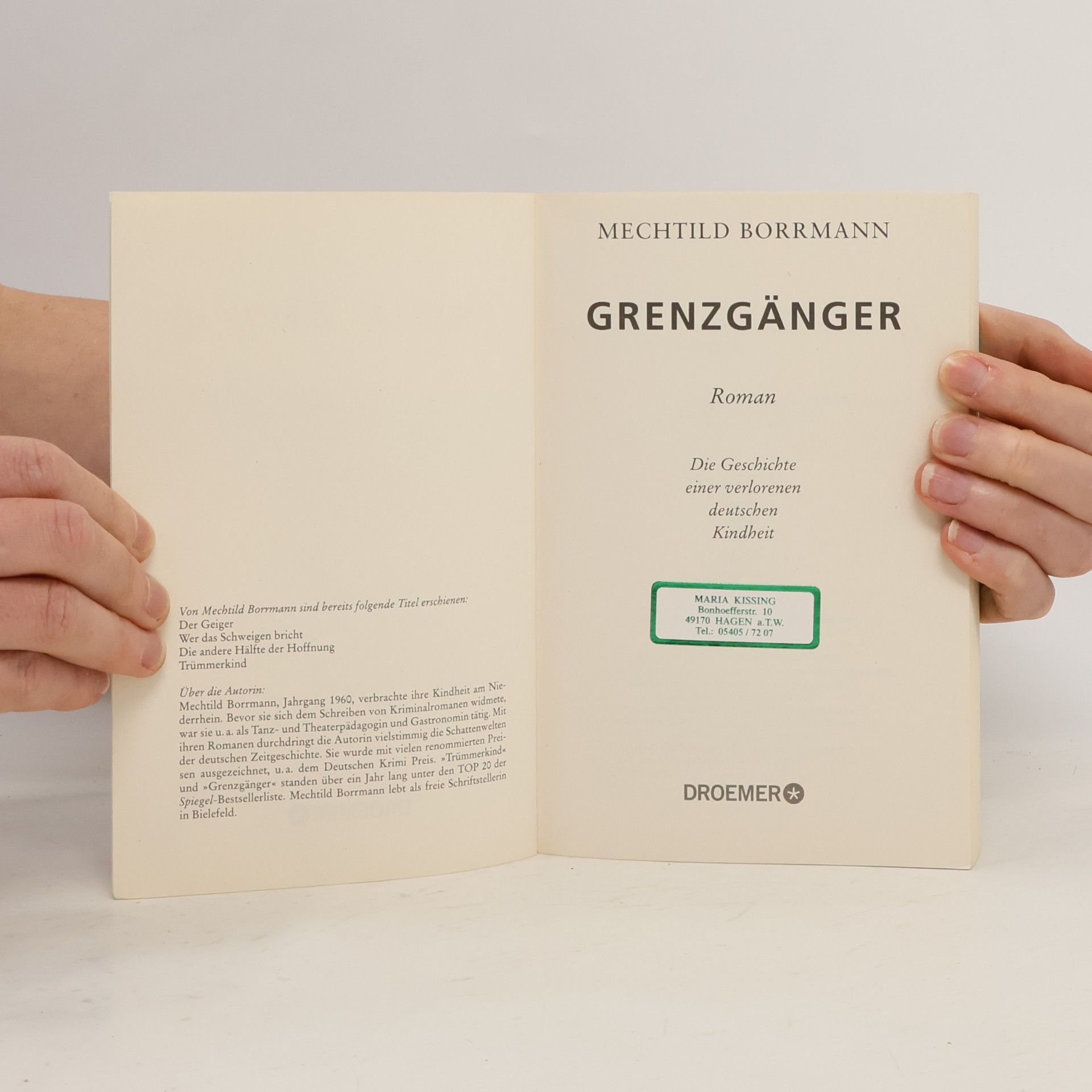 Mechtild Borrmann Grenzgänger