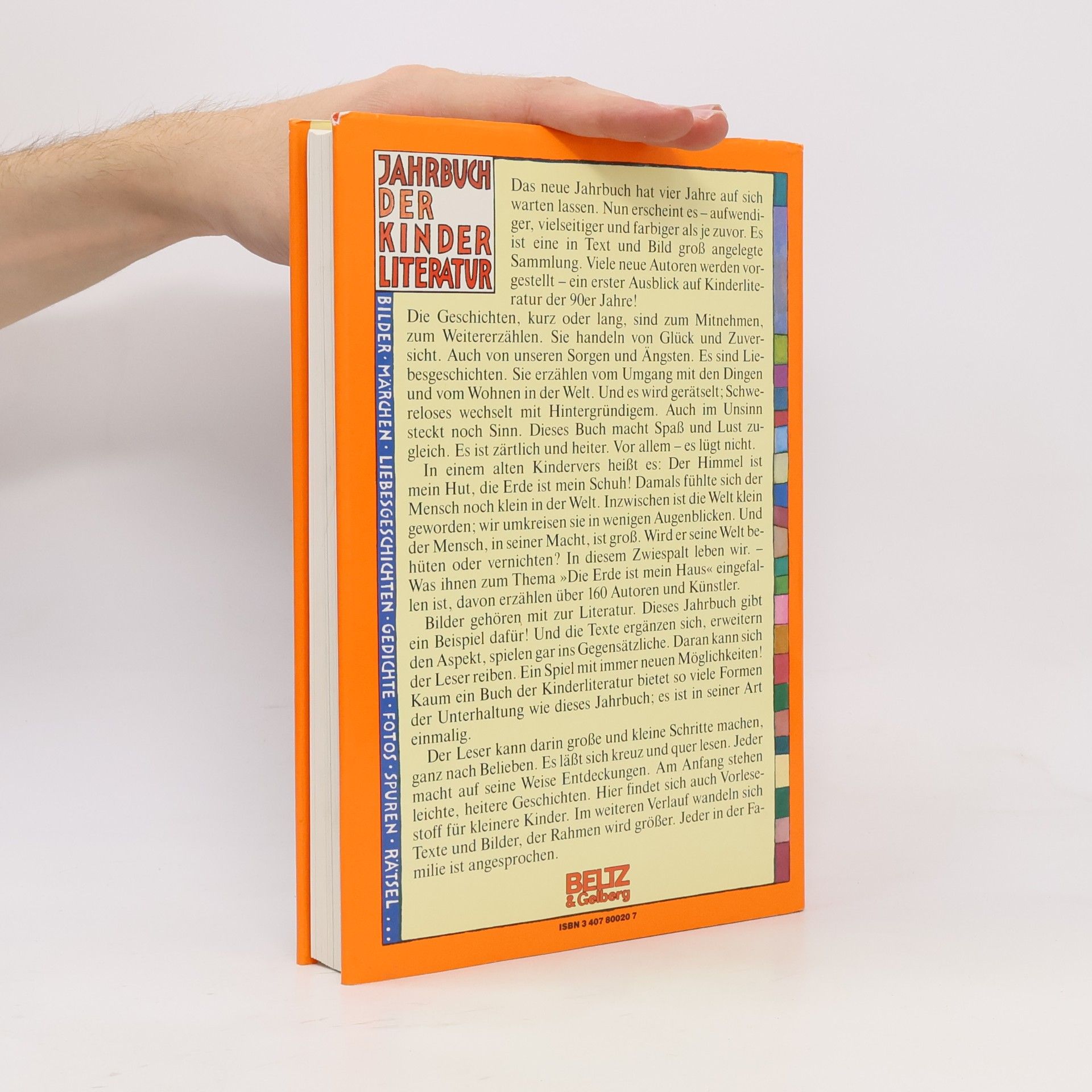 Hans-Joachim Gelberg Jahrbuch der Kinderliteratur 08. Die Erde ist mein Haus