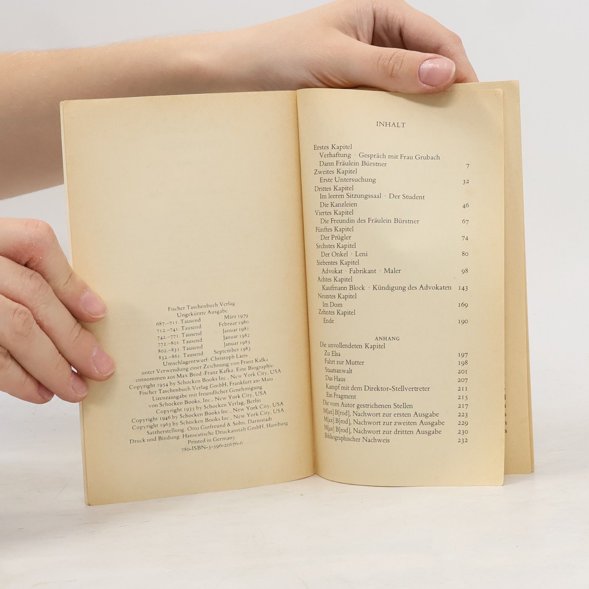 Franz Kafka Der Prozess : Roman