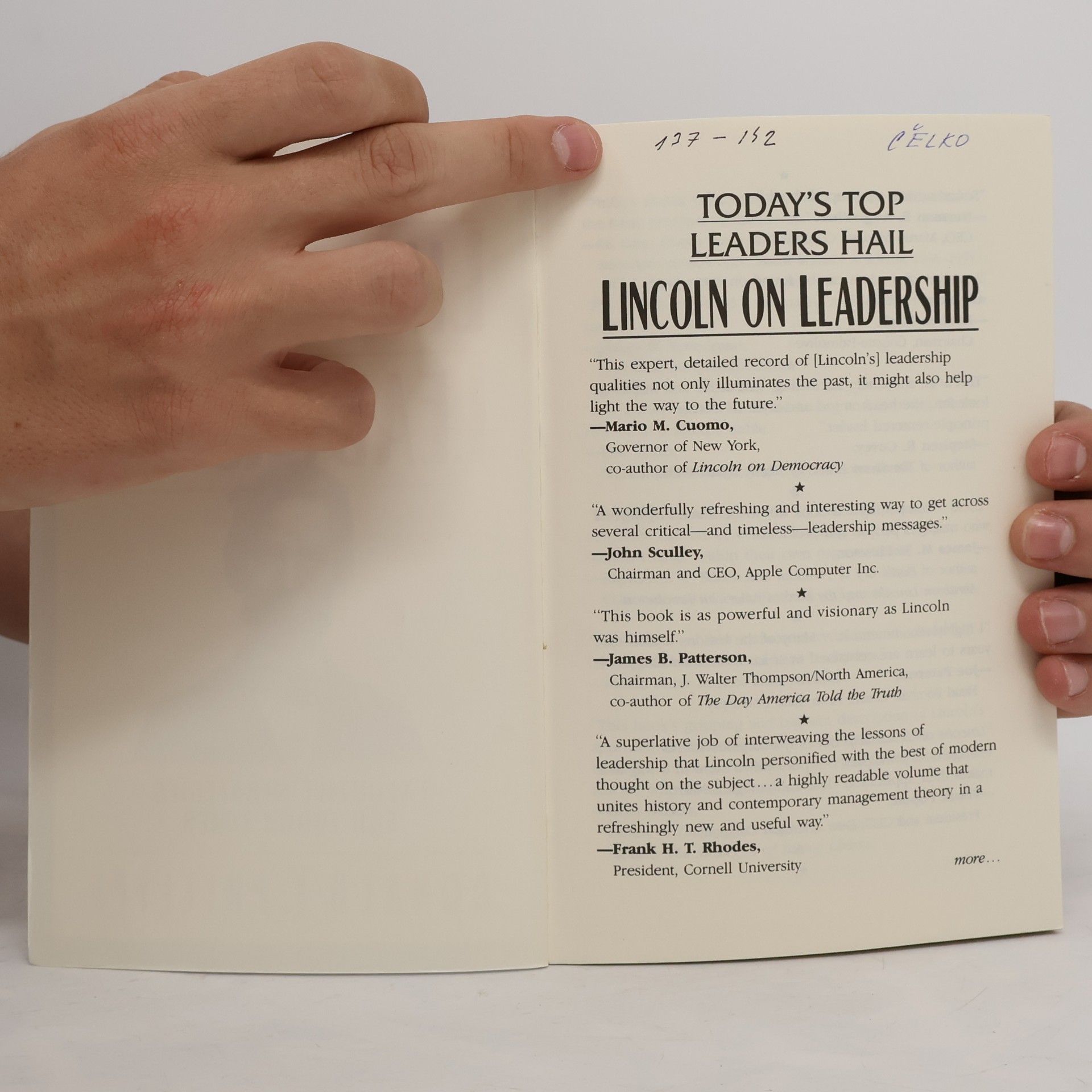 Donald T. Phillips Lincoln on leadership