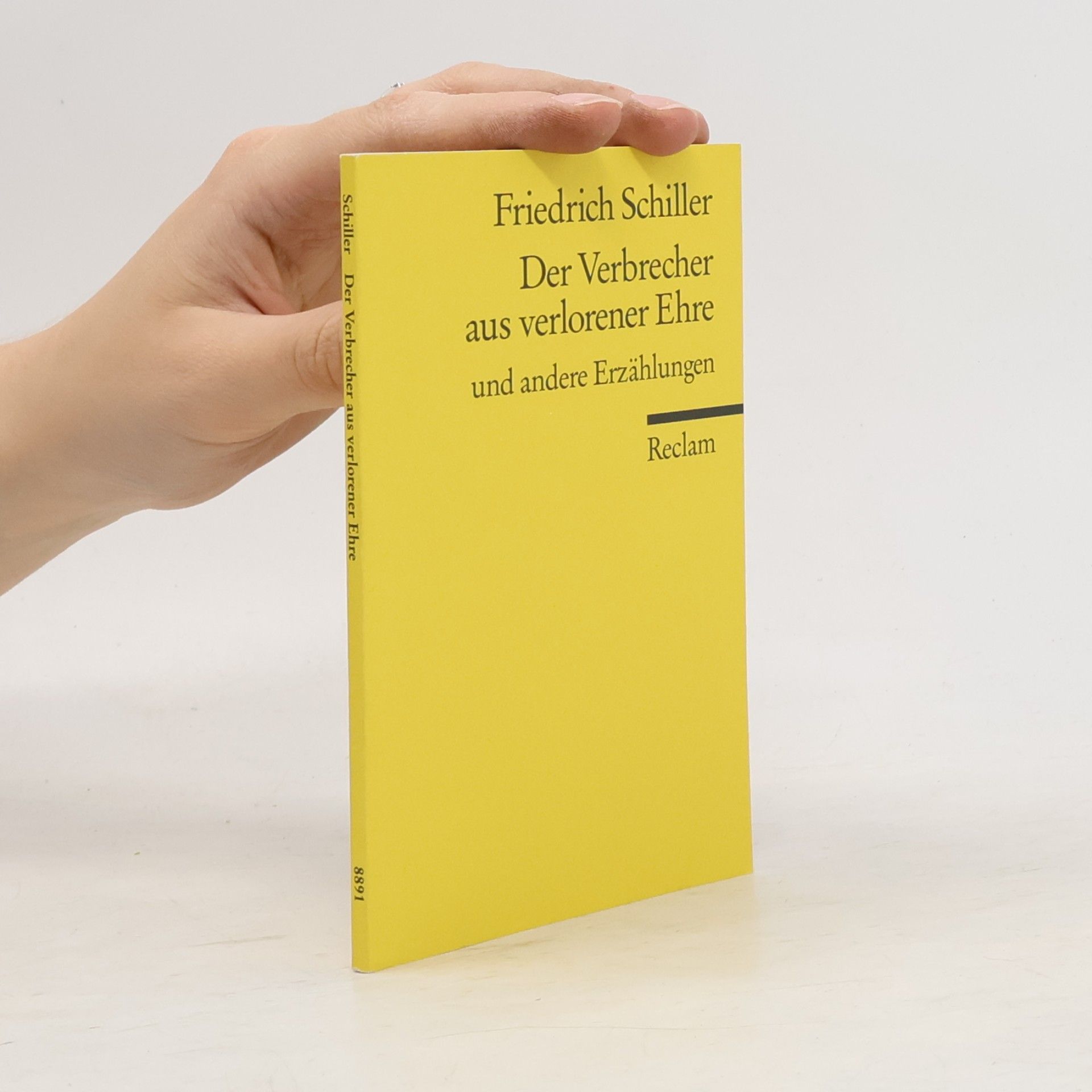 Friedrich Schiller Der Verbrecher aus verlorener Ehre