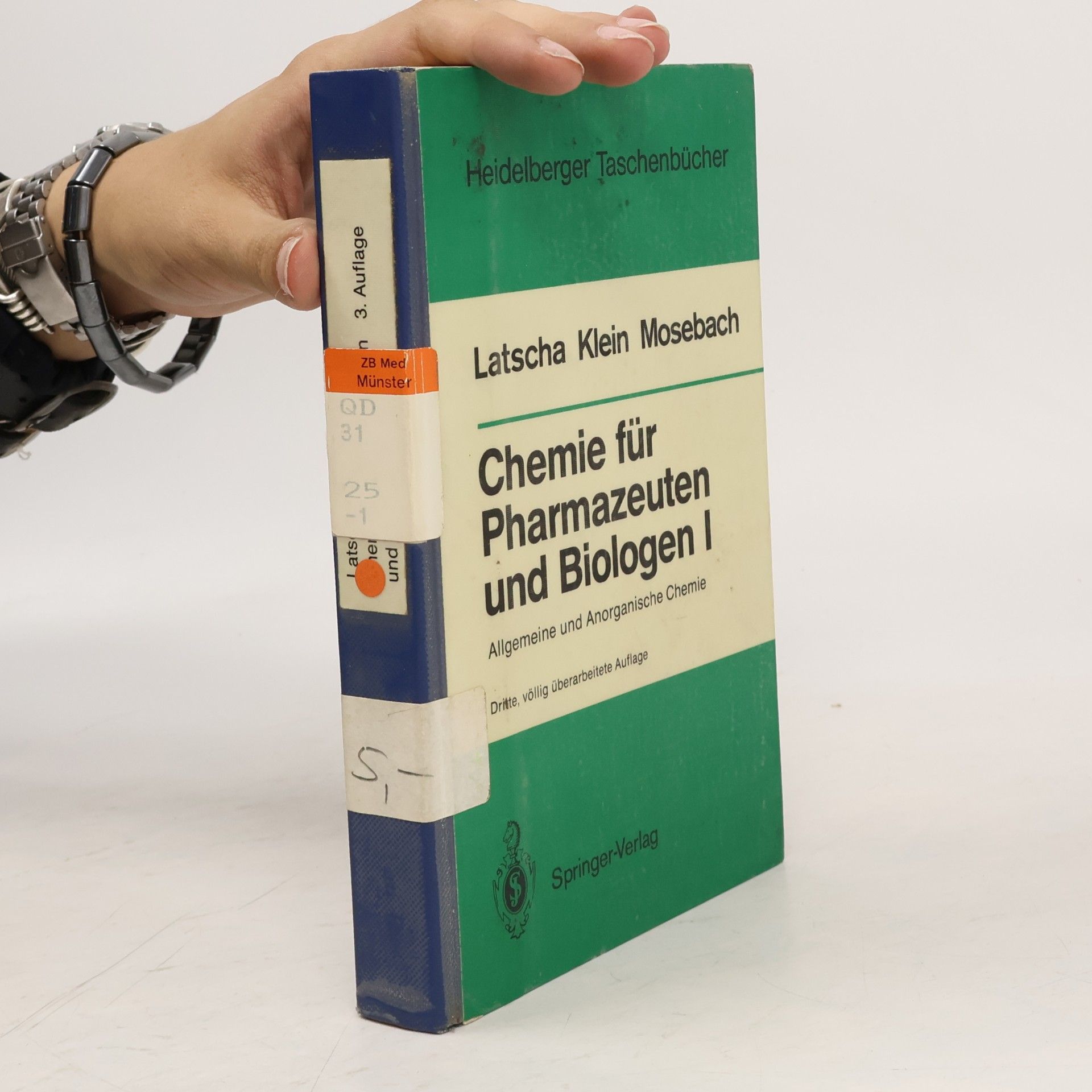 Chemie für Pharmazeuten und Biologen I