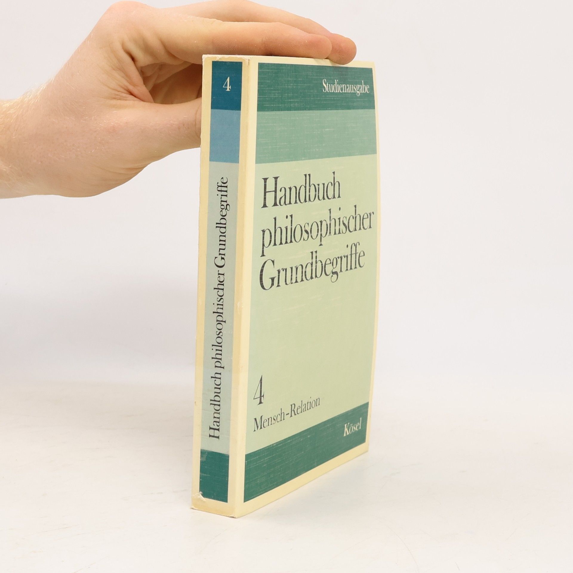 Hermann Krings Handbuch Philosophischer Grundbegriffe 4. Mensch-Relation