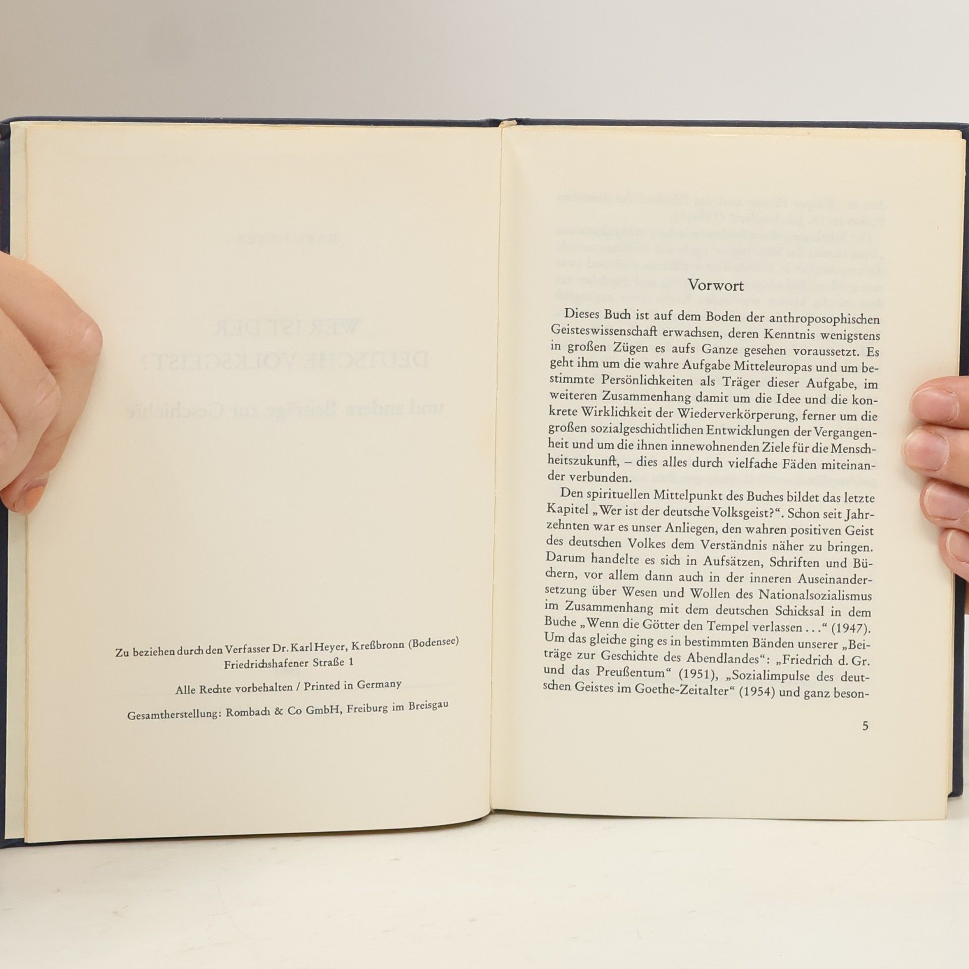 Karl Heyer Wer ist der deutsche Volksgeist? und andere Beiträge zur Geschichte