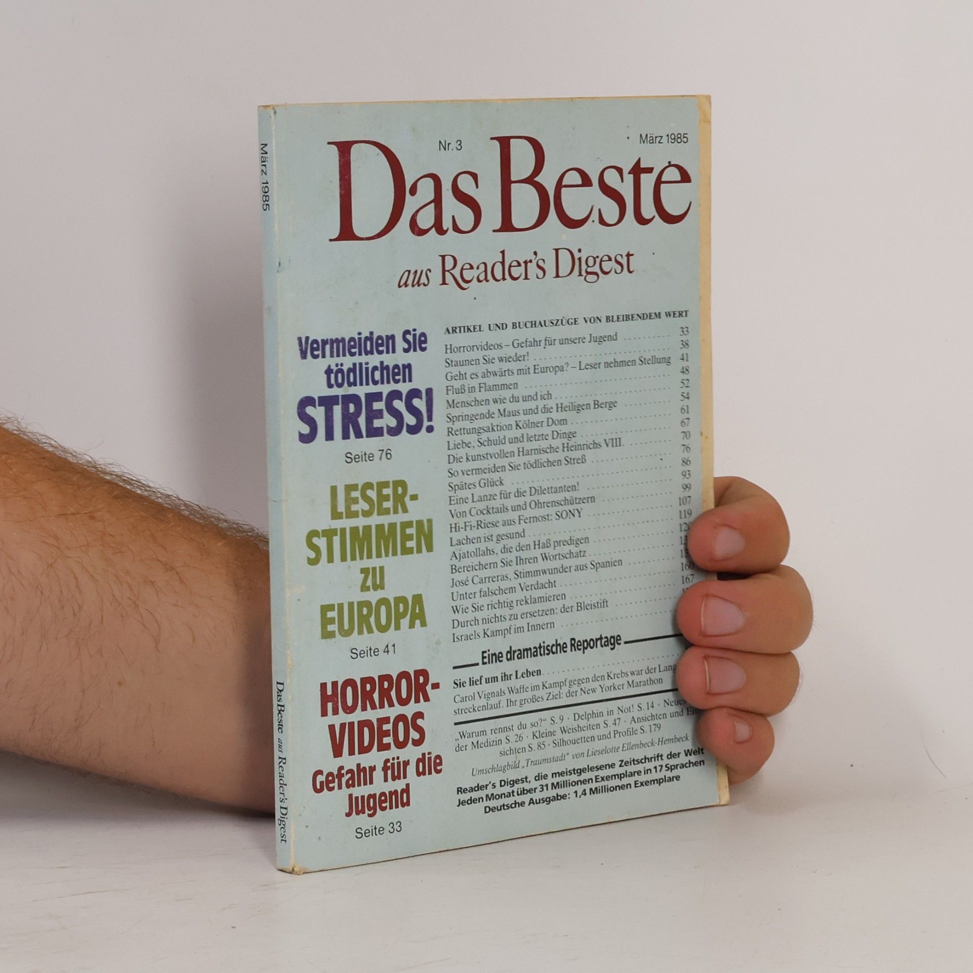 Kolektiv autorů Das Beste aus Reader's Digest 3/1985
