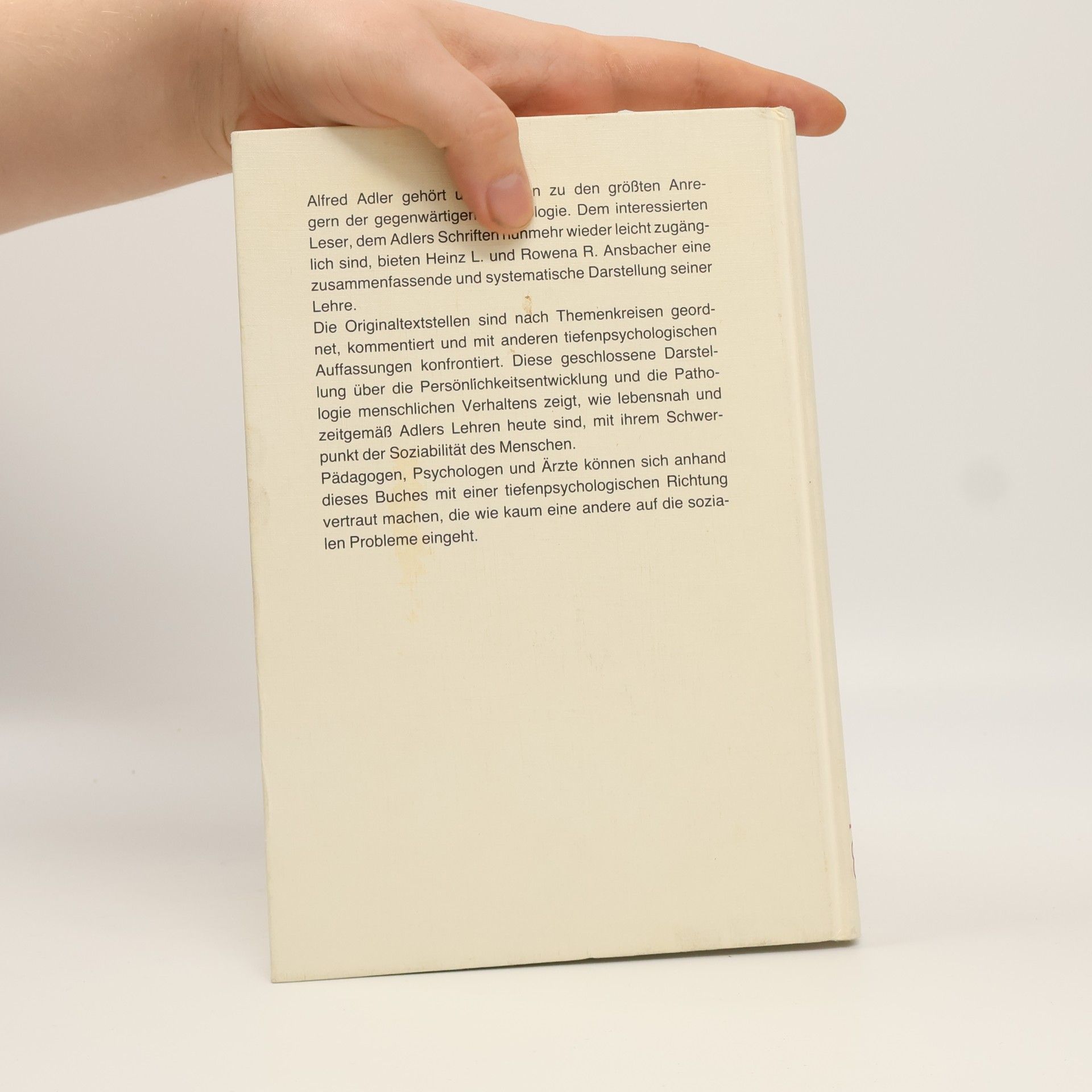 Alfred Adler Alfred Adlers Individualpsychologie