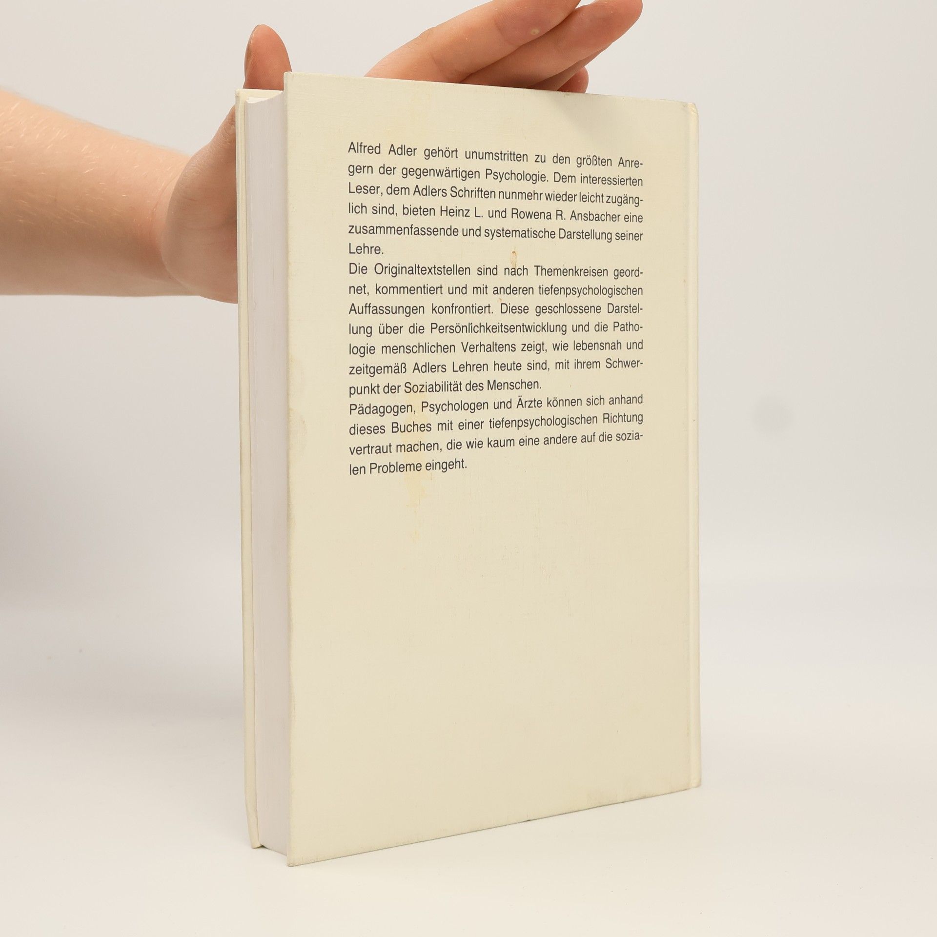 Alfred Adler Alfred Adlers Individualpsychologie