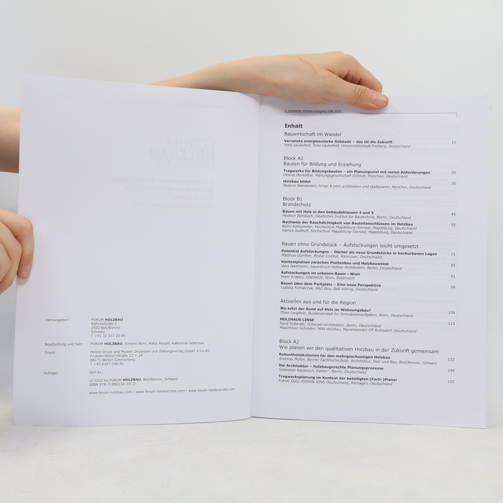 Autorenkollektiv 3. Deutscher Holzbau Kongress DHK 2022