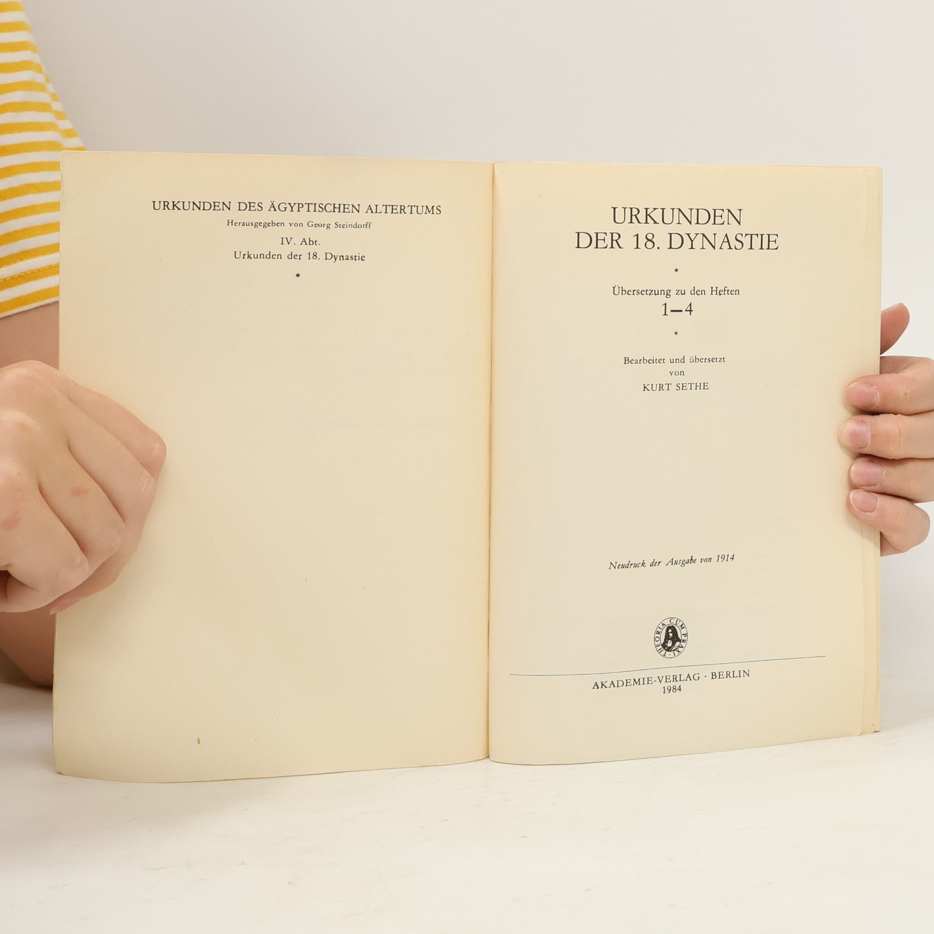Autorenkollektiv Urkunden der 18. Dynastie