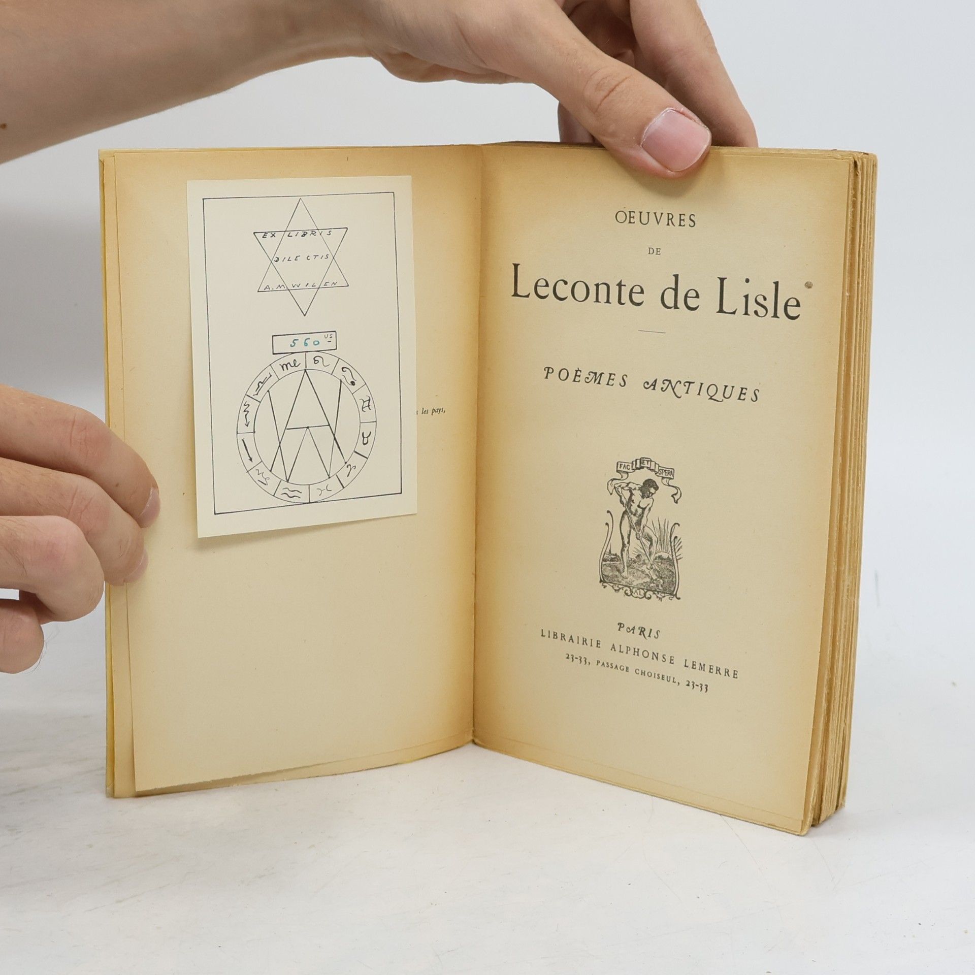 Collectif d'auteurs Oeuvres de Leconte de Lisle. Poemes antiques