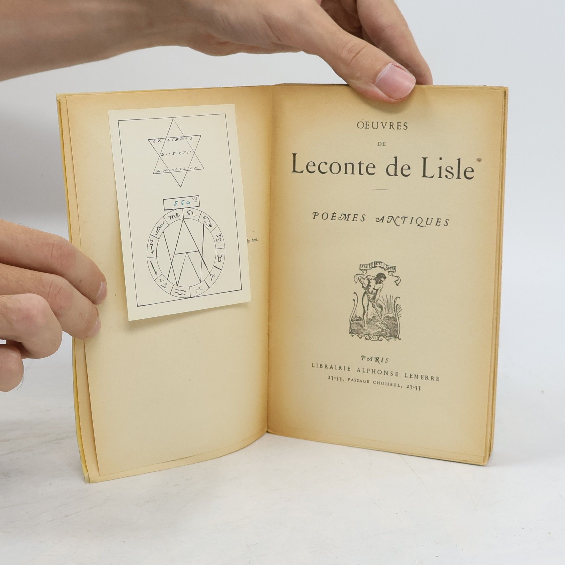 Collectif d'auteurs Oeuvres de Leconte de Lisle. Poemes antiques