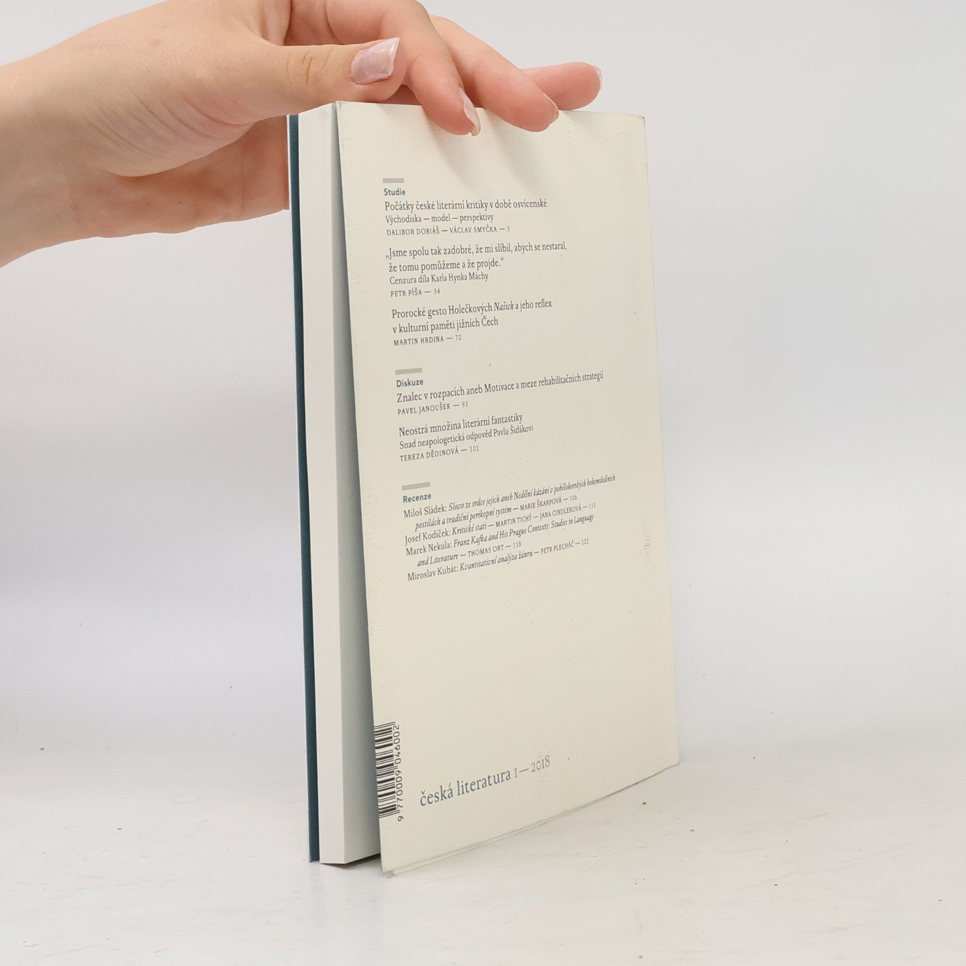 Various authors Česká literatura 1/2018