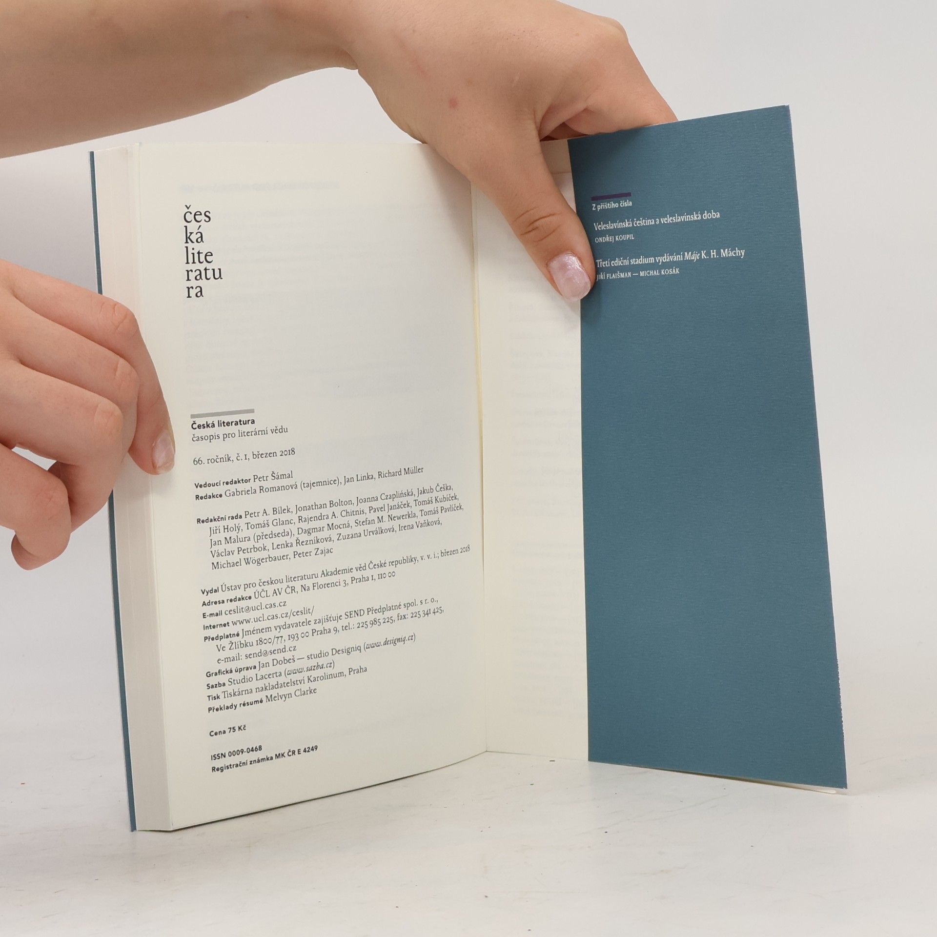 Various authors Česká literatura 1/2018