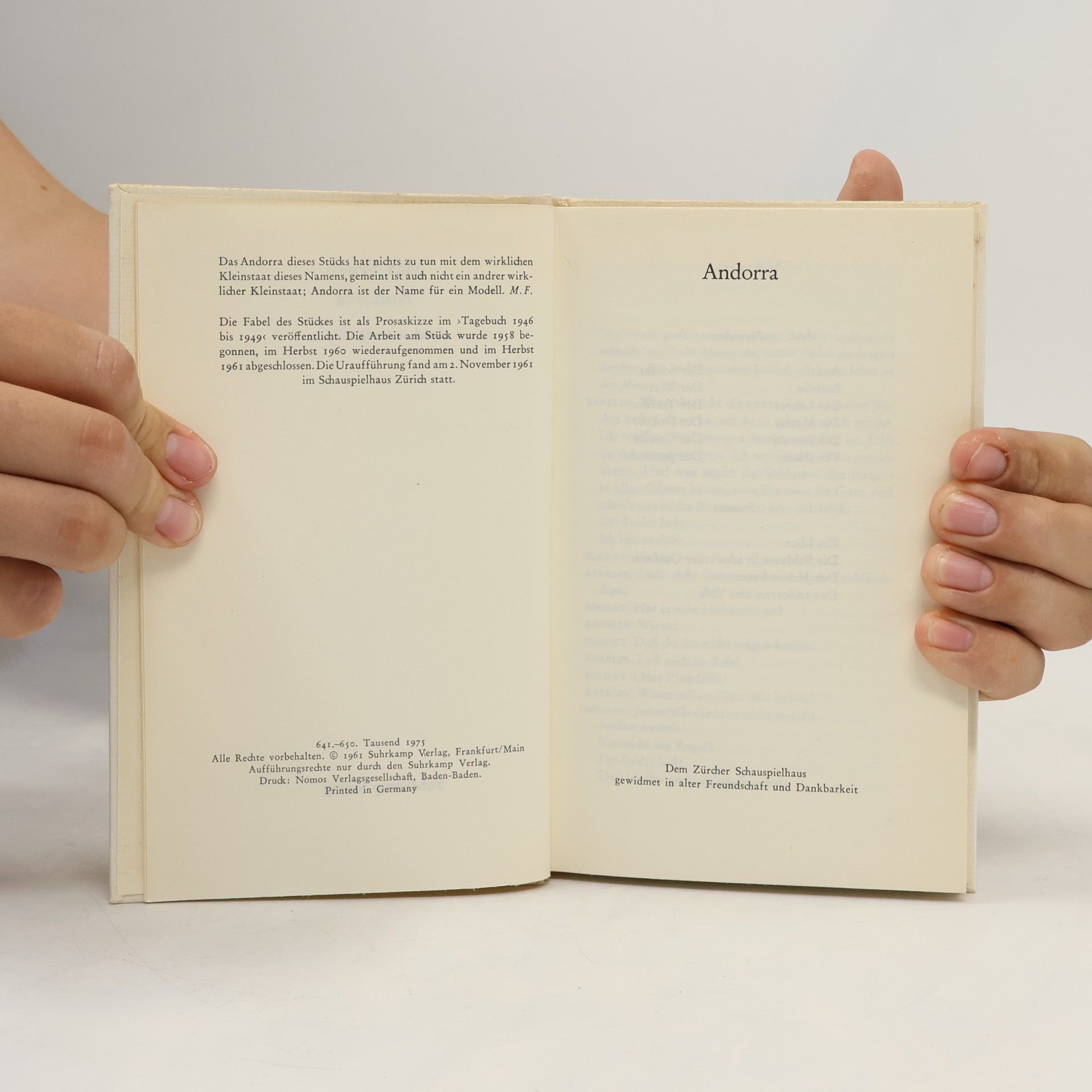 Max Frisch Andorra