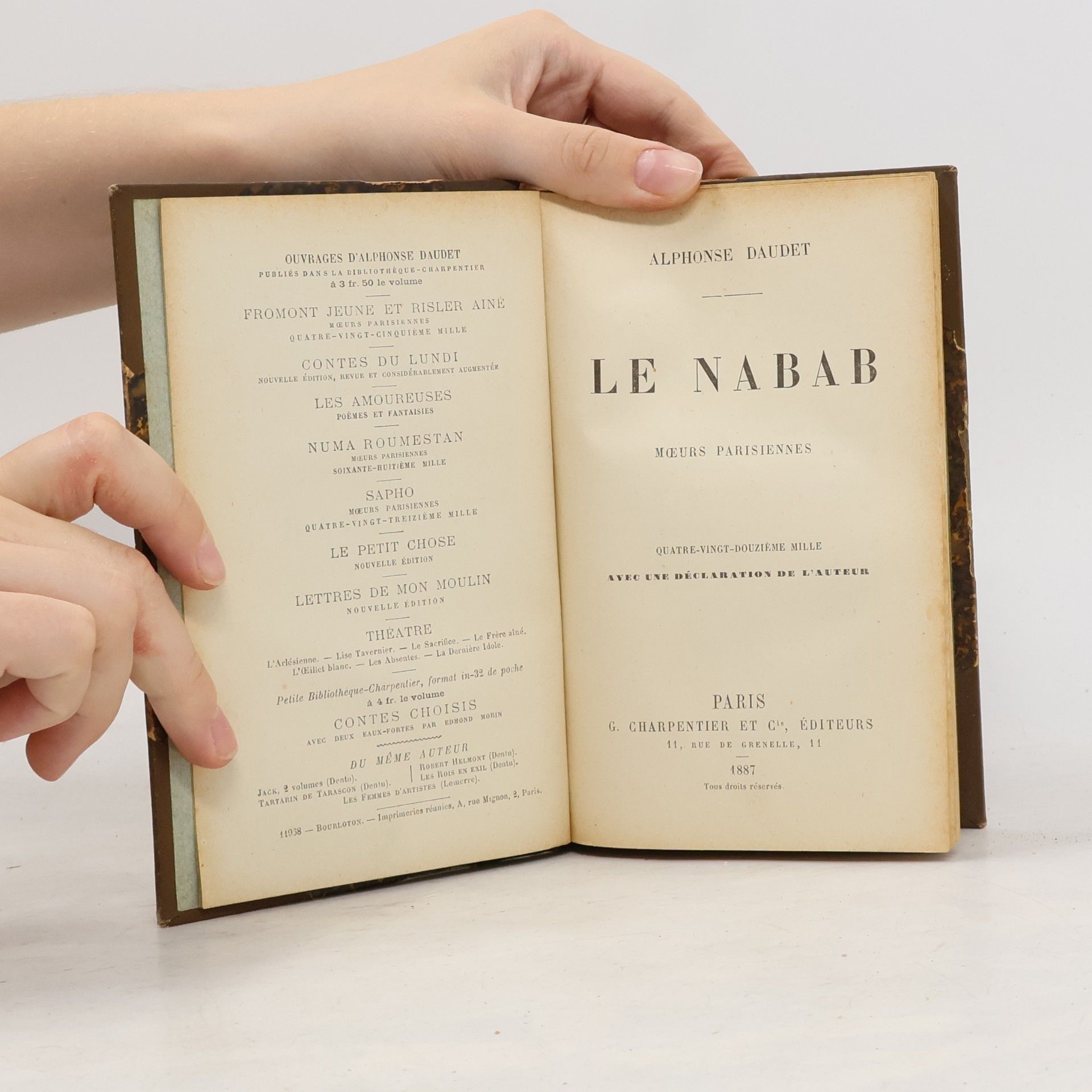 Alphonse Daudet Le Nabab