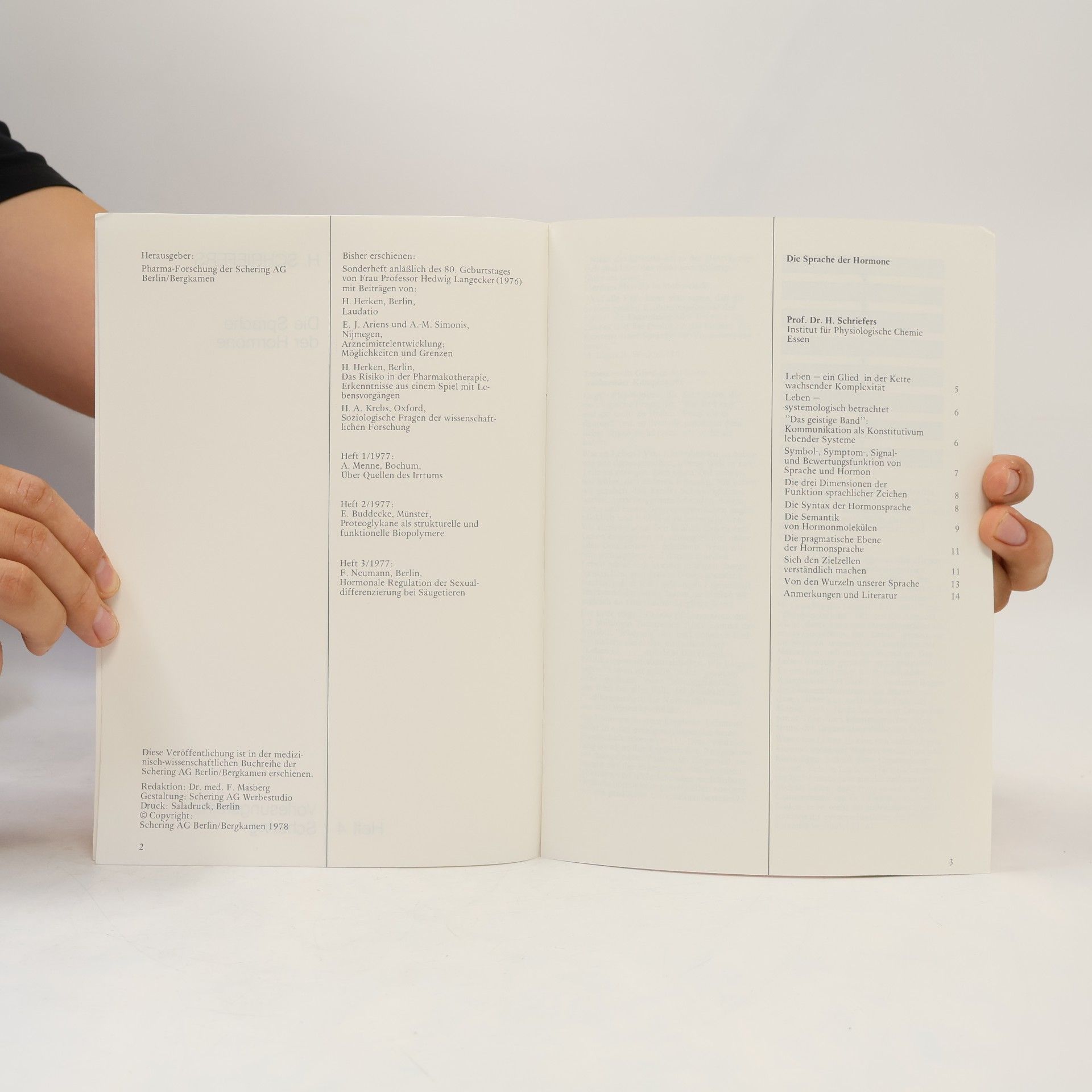 Hubert Schriefers Vorlesungsreihe Schering 4