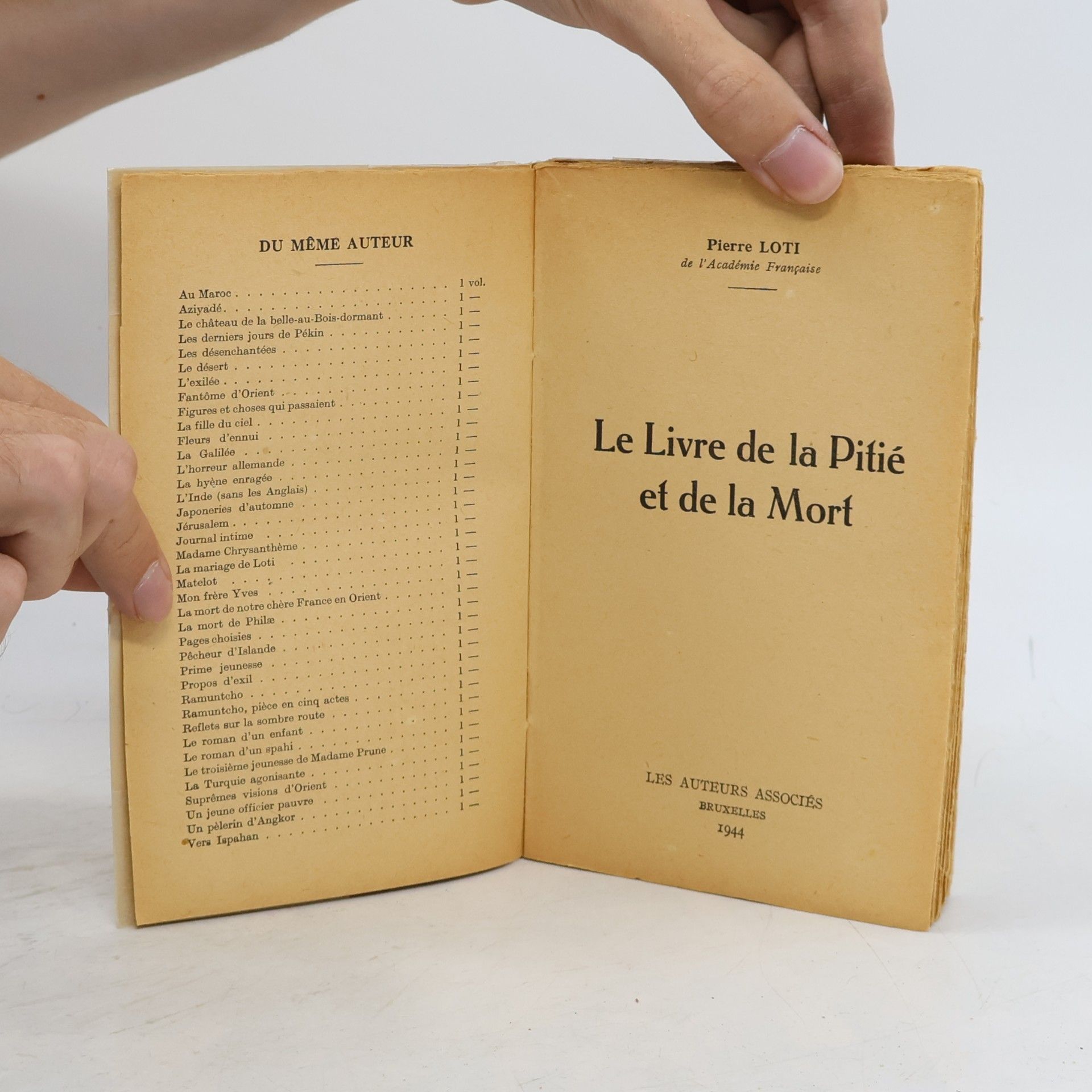 Pierre Loti Le livre de la pitié et de la mort