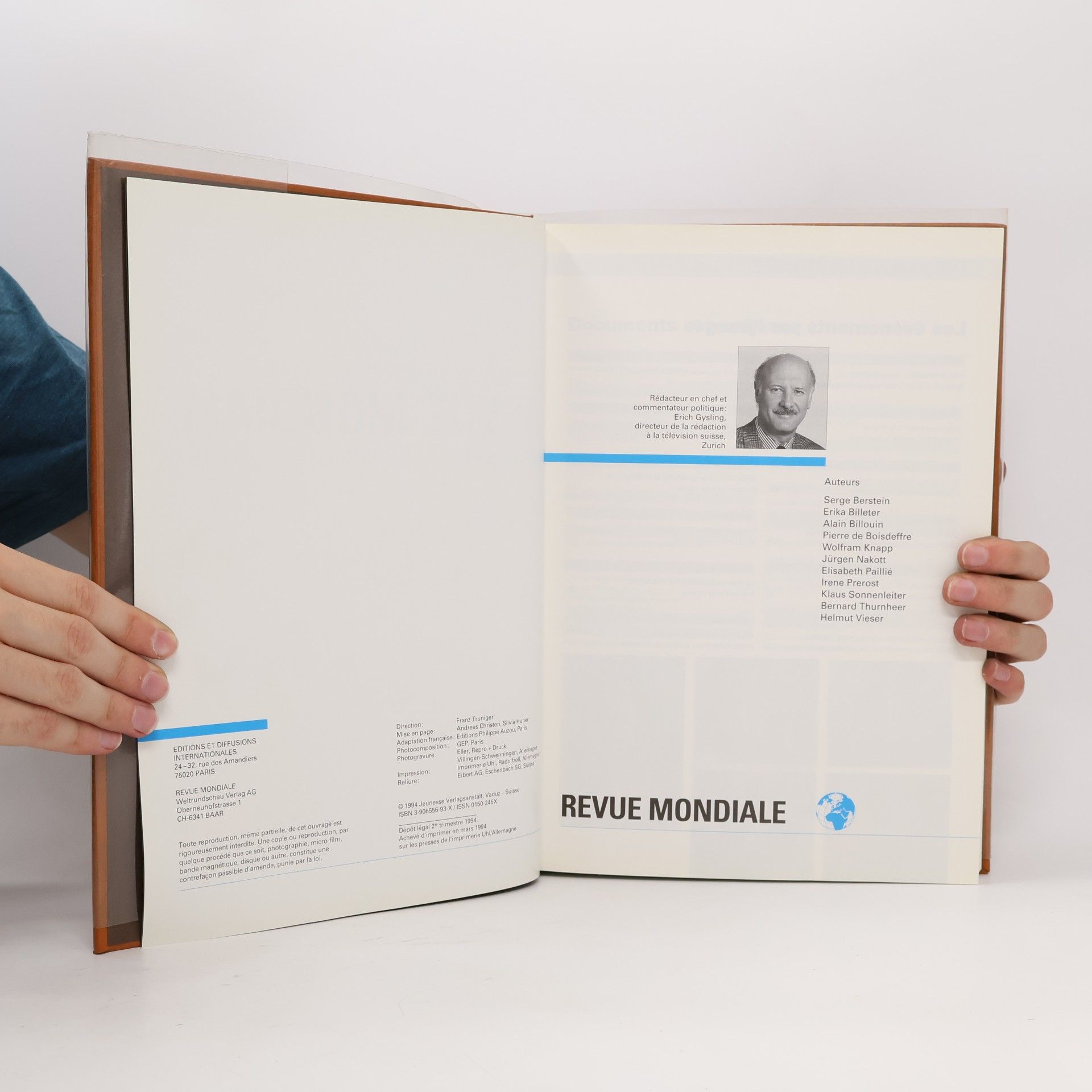 AA.VV. Revue mondiale 1993
