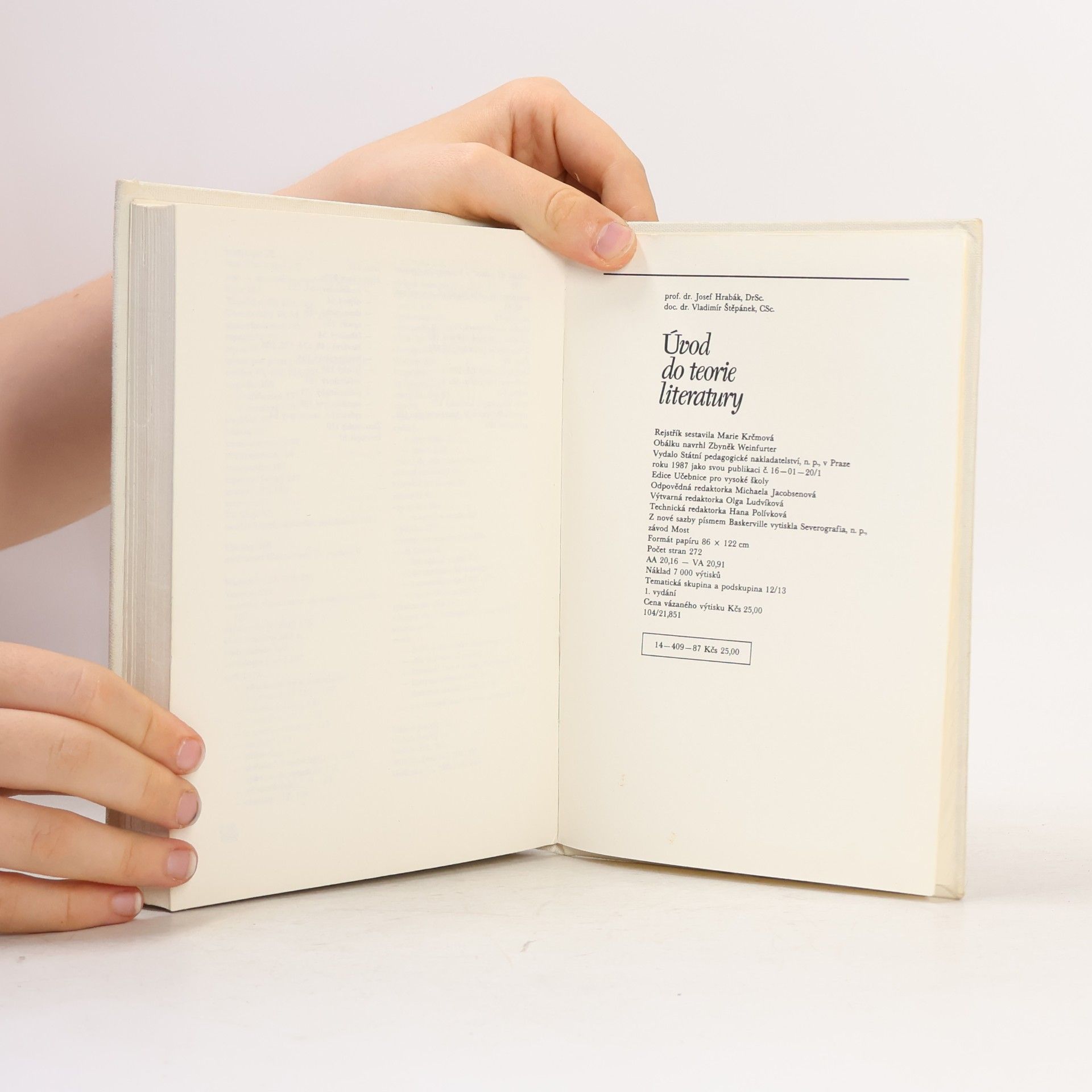 Josef Hrabák Úvod do teorie literatury