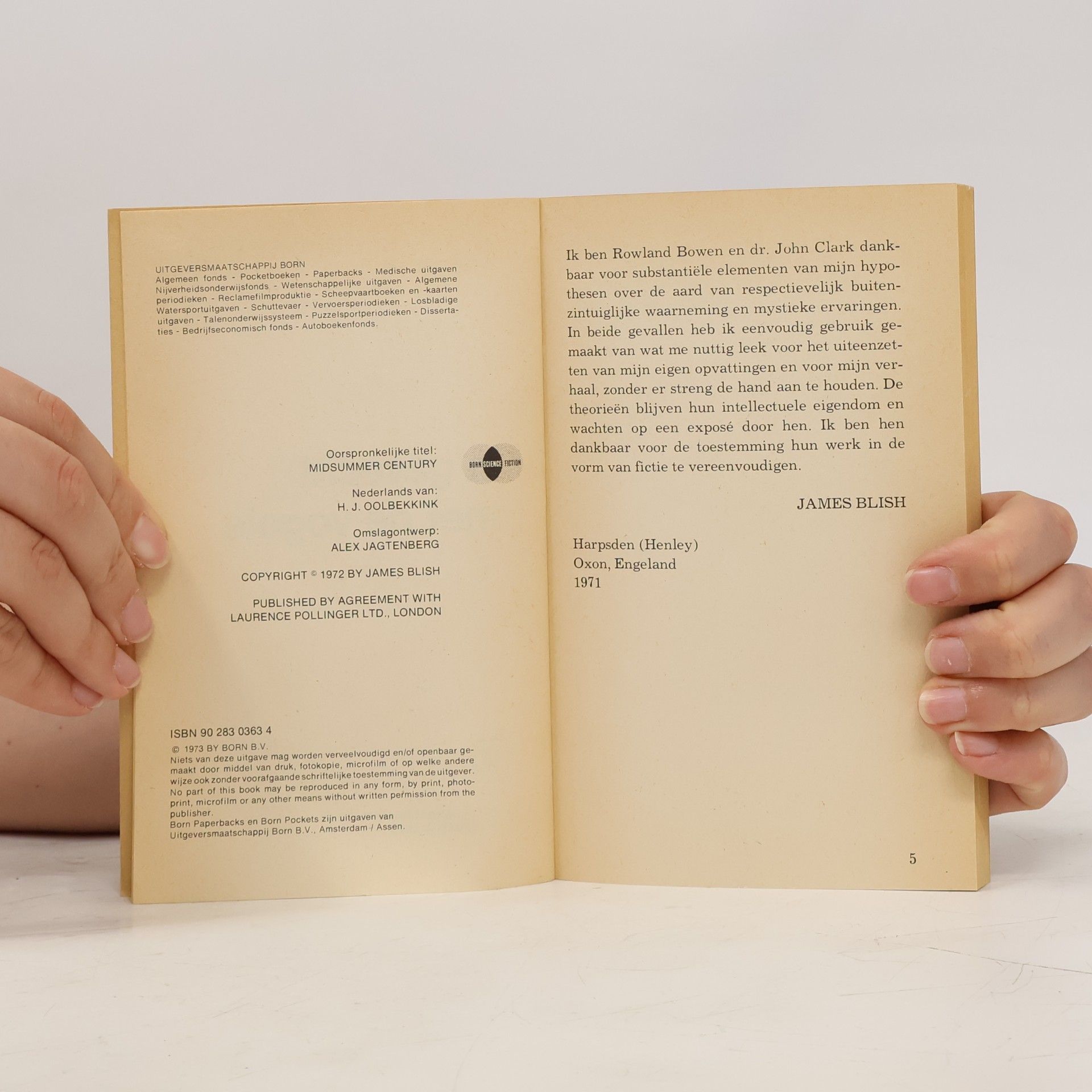 James Blish Midzomereeuw V