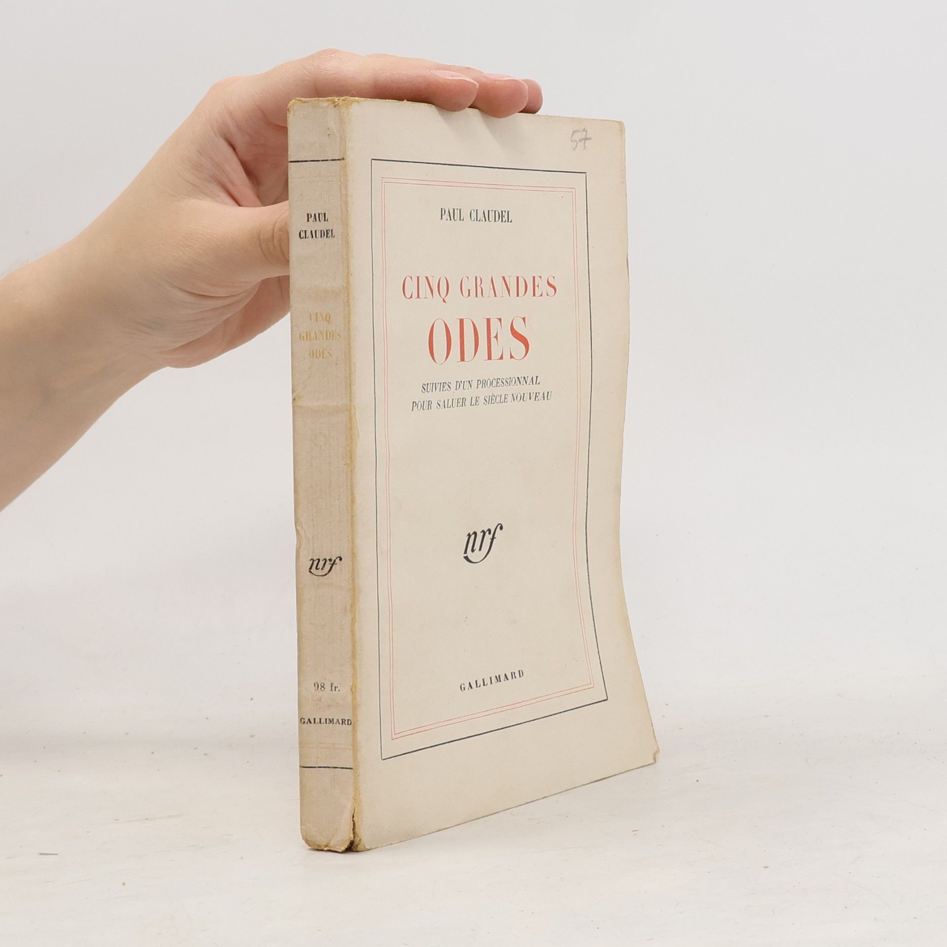 Paul Claudel Cinq Grandes Odes