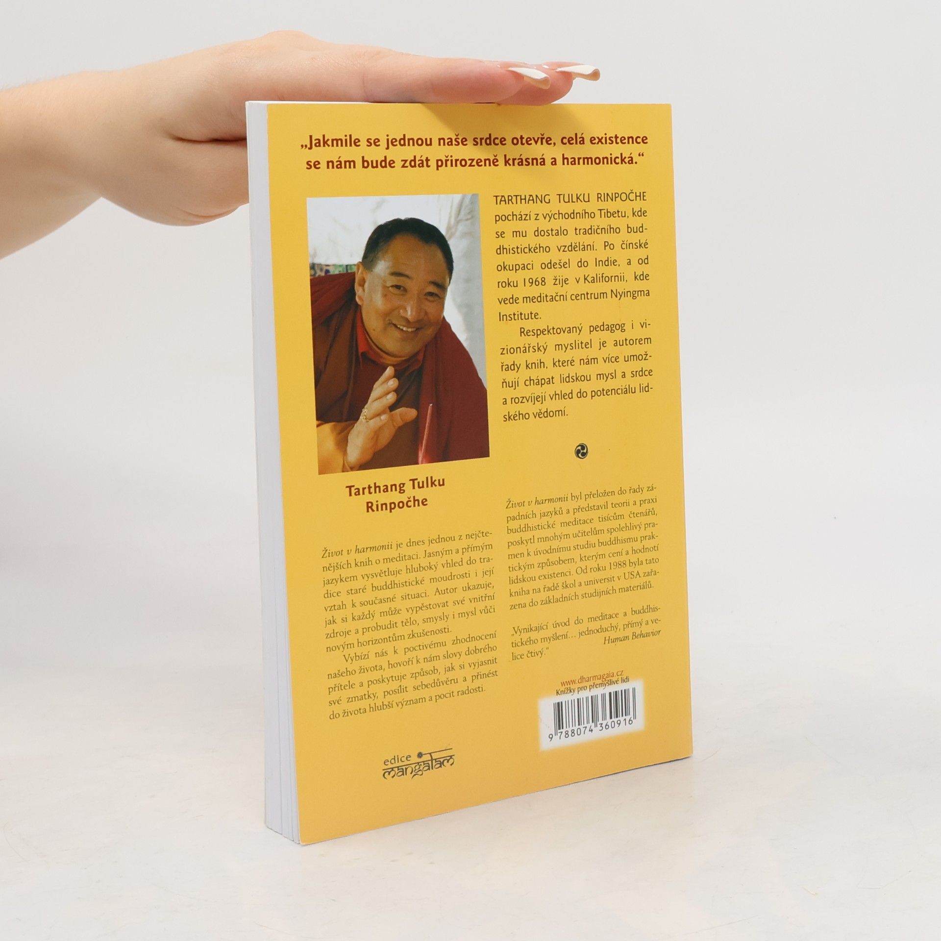 Tarthang Tulku Život v harmonii