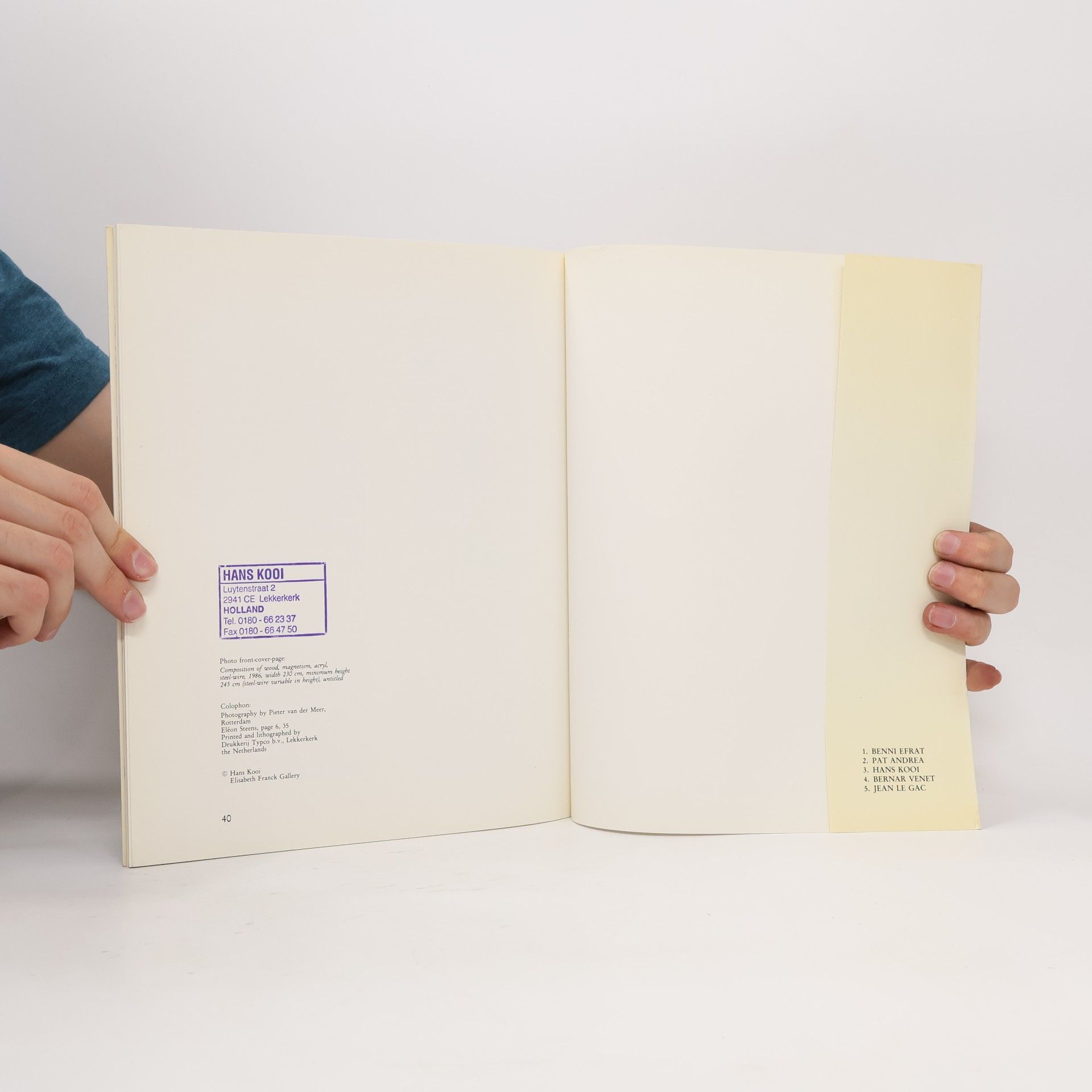Various authors Hans Kooi