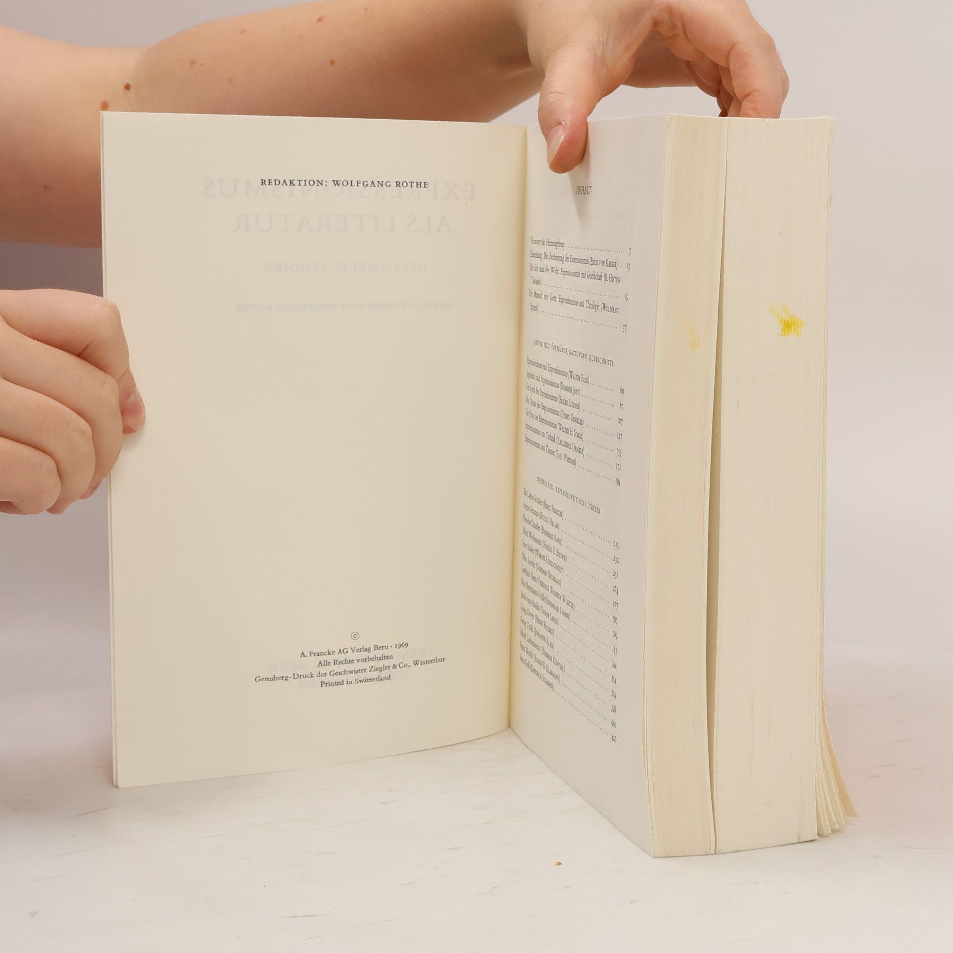 Wolfgang Rothe Expressionismus als Literatur: Gesammelte Studien