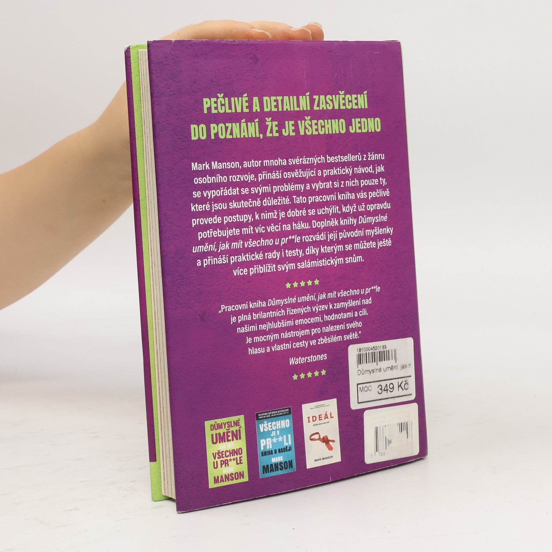 Mark Manson Důmyslné umění, jak mít všechno u pr**le. Pracovní kniha