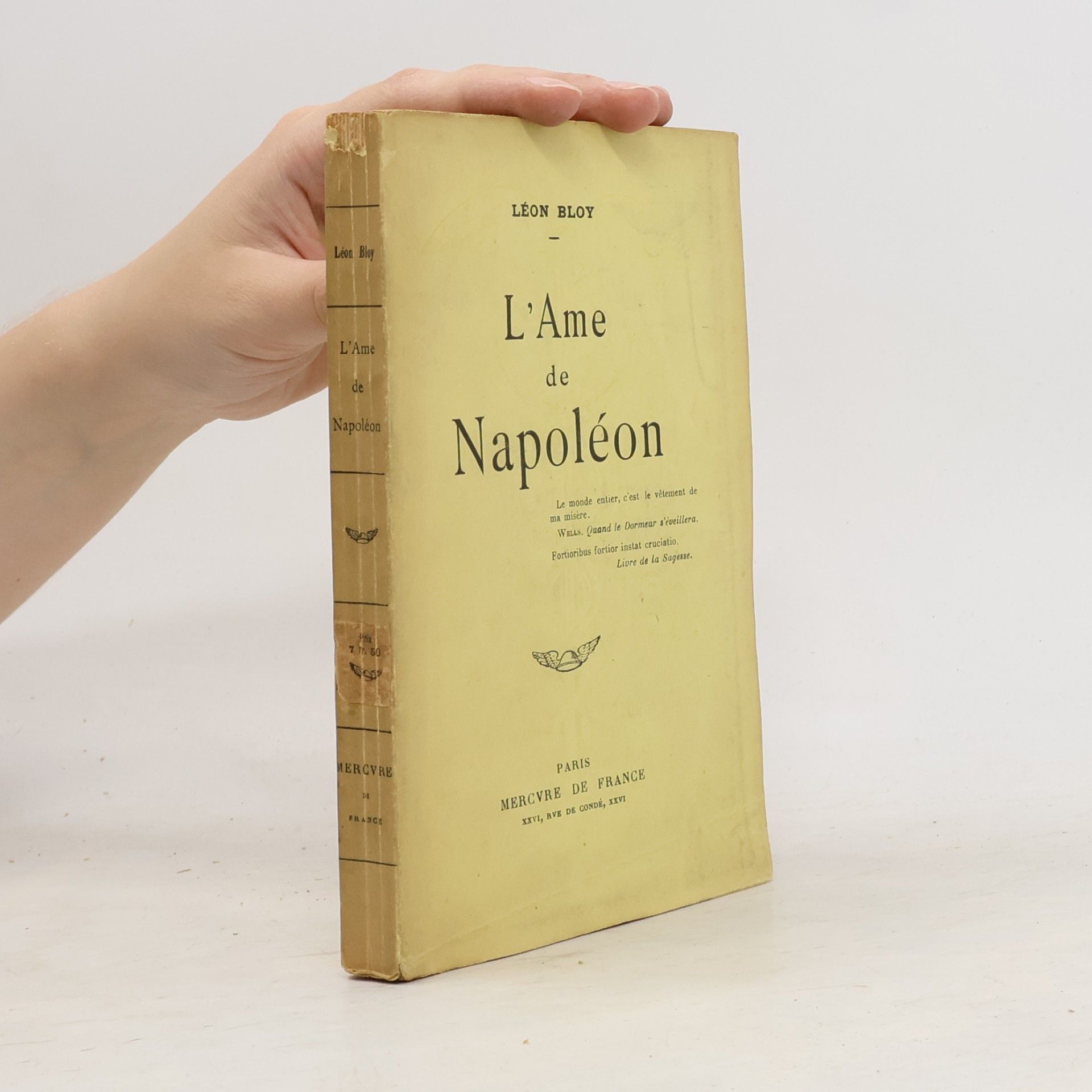 Léon Bloy L'Ame de Napoléon