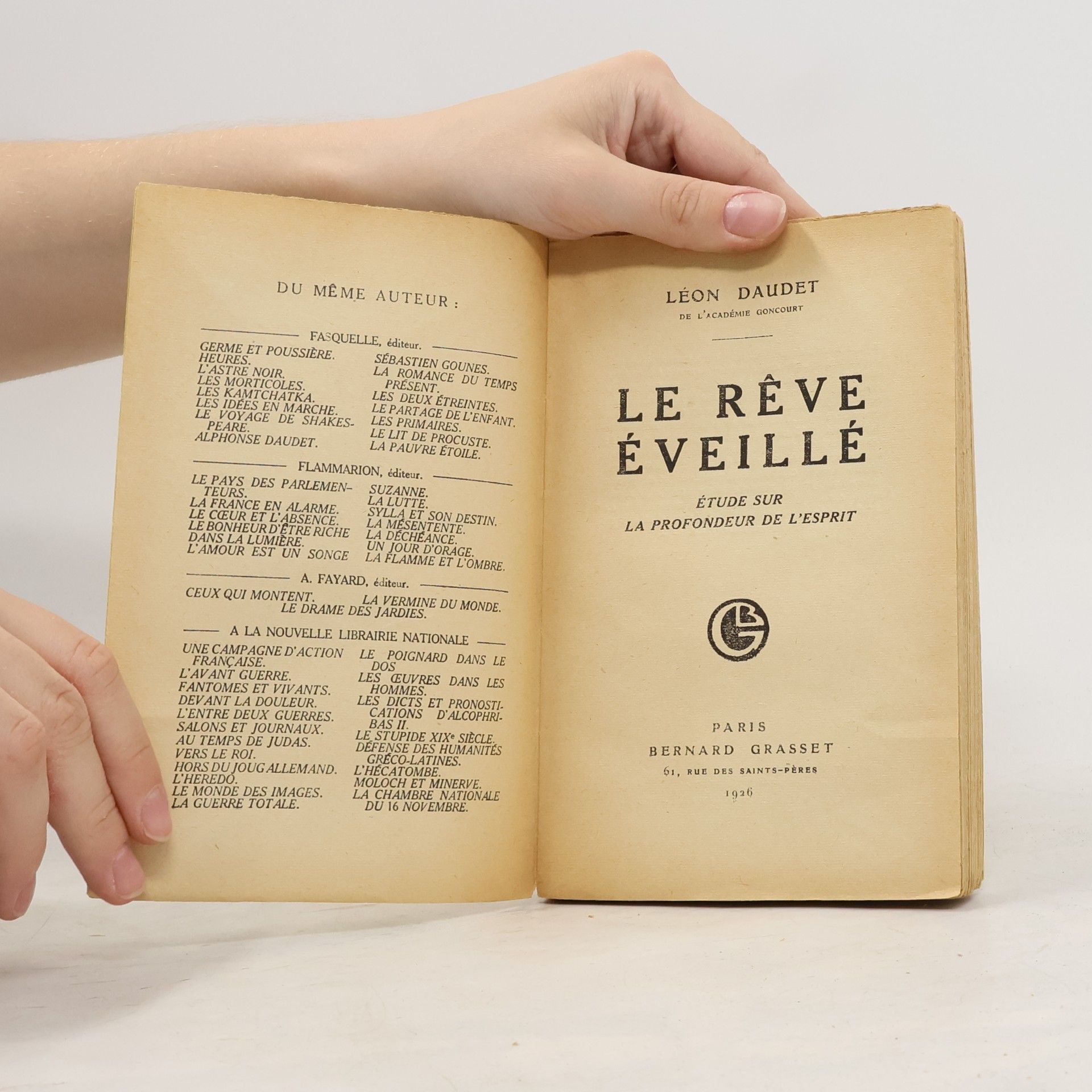 Léon Daudet Le Rêve éveillé