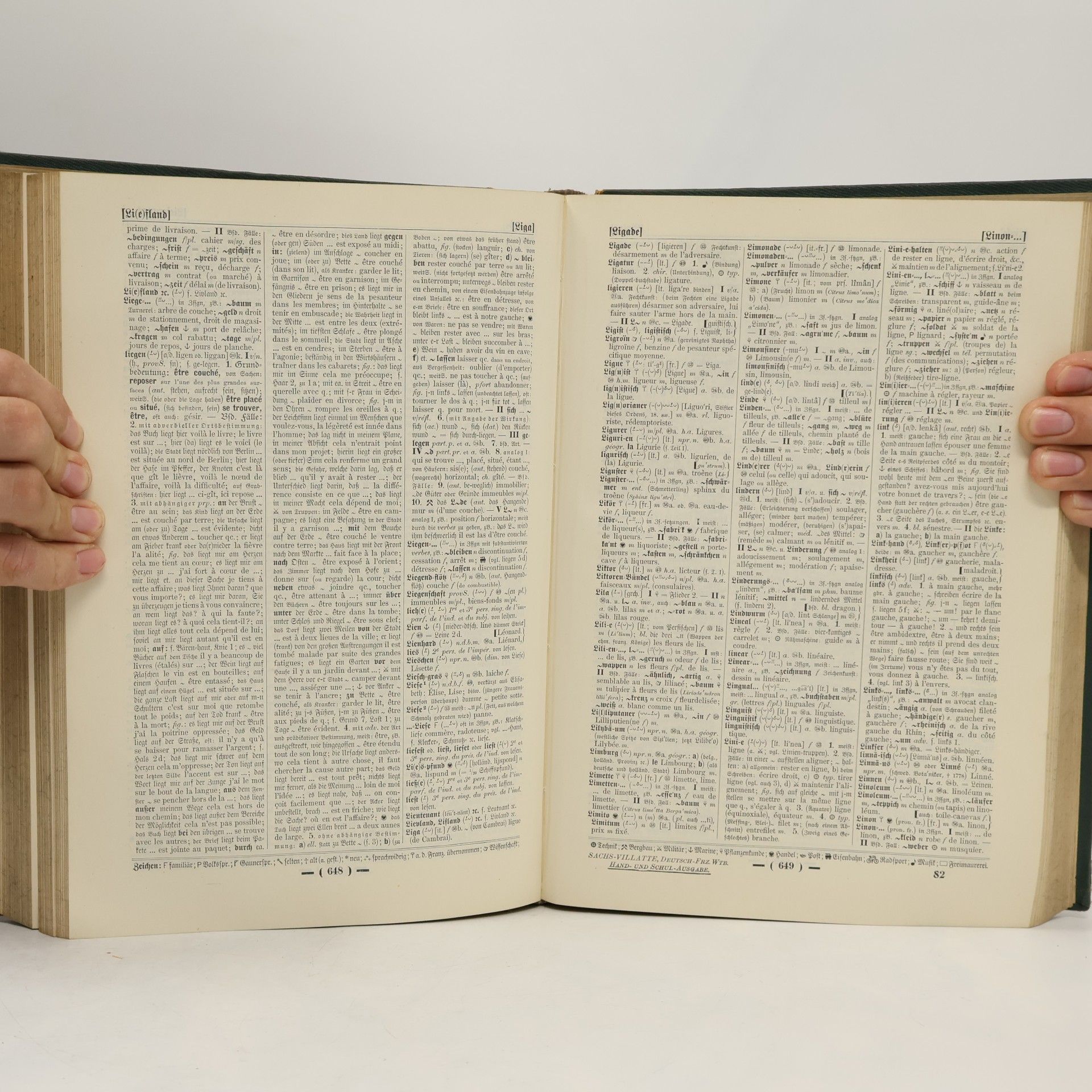 Karl Sachs Sachs-Villatte Enzyklopädisches Französisch-Deutsches und Deutsch-Französisches Wörterbuch