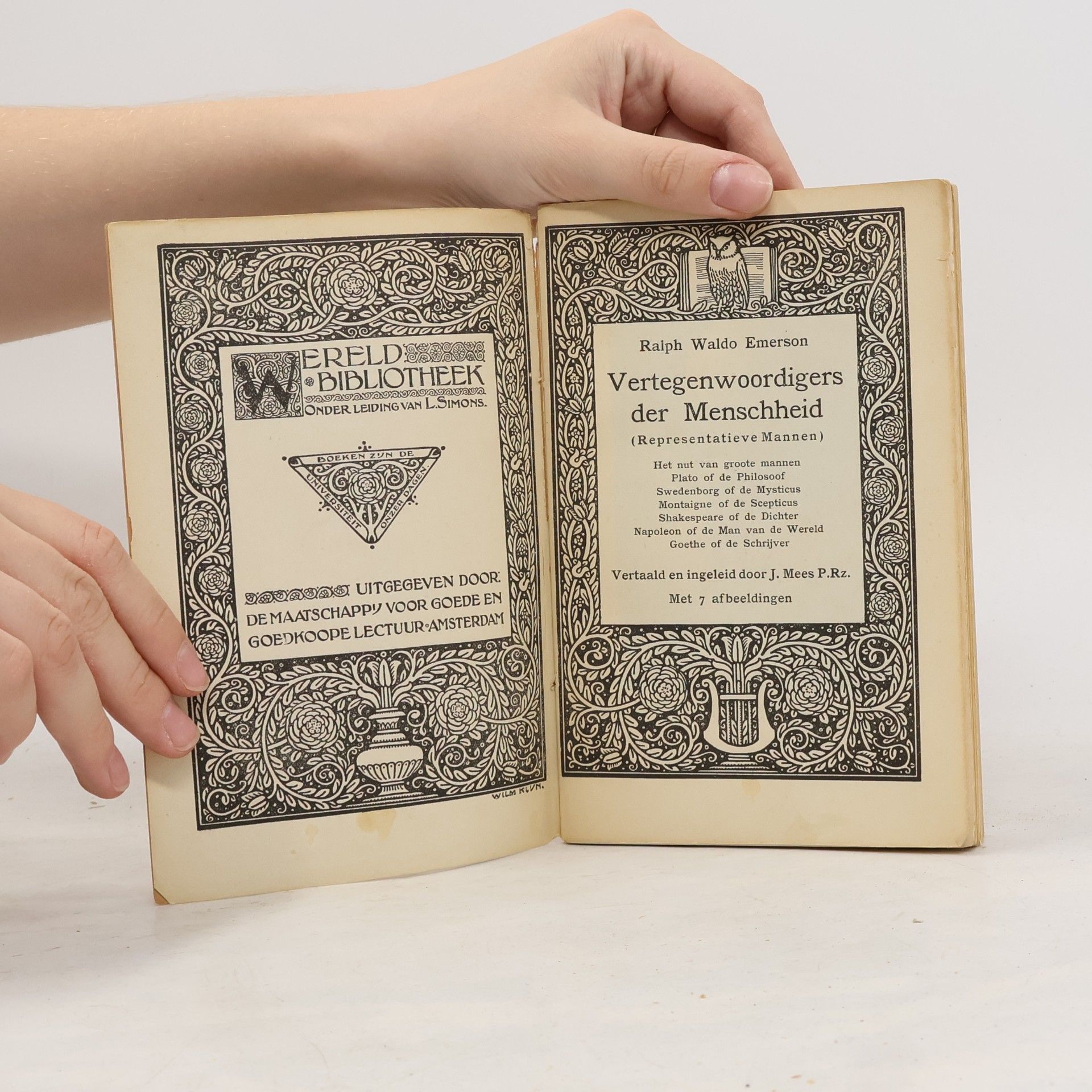 Ralph Waldo Emerson Vertegenwoordigers der Menschheid