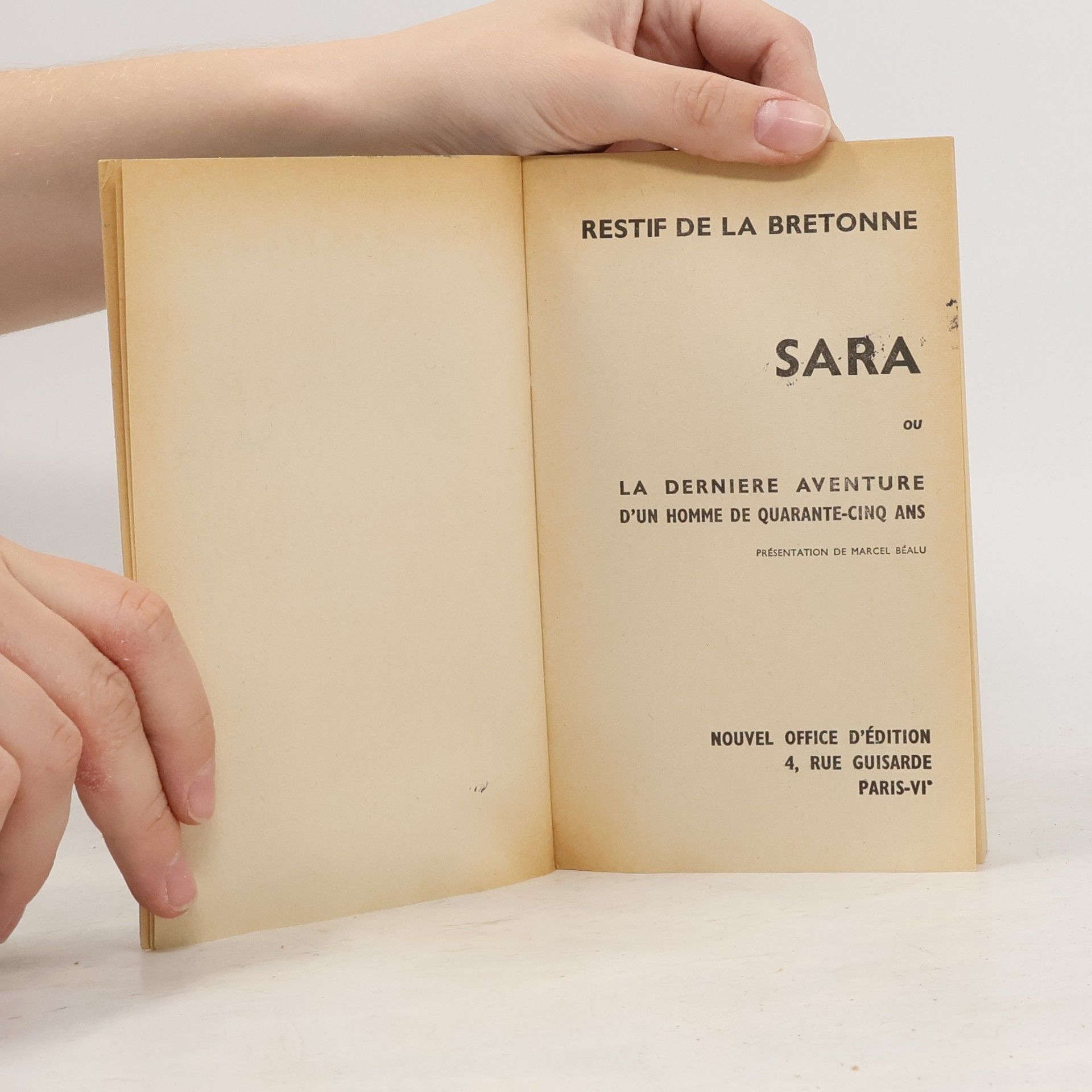 Restif de la Bretonne Sara