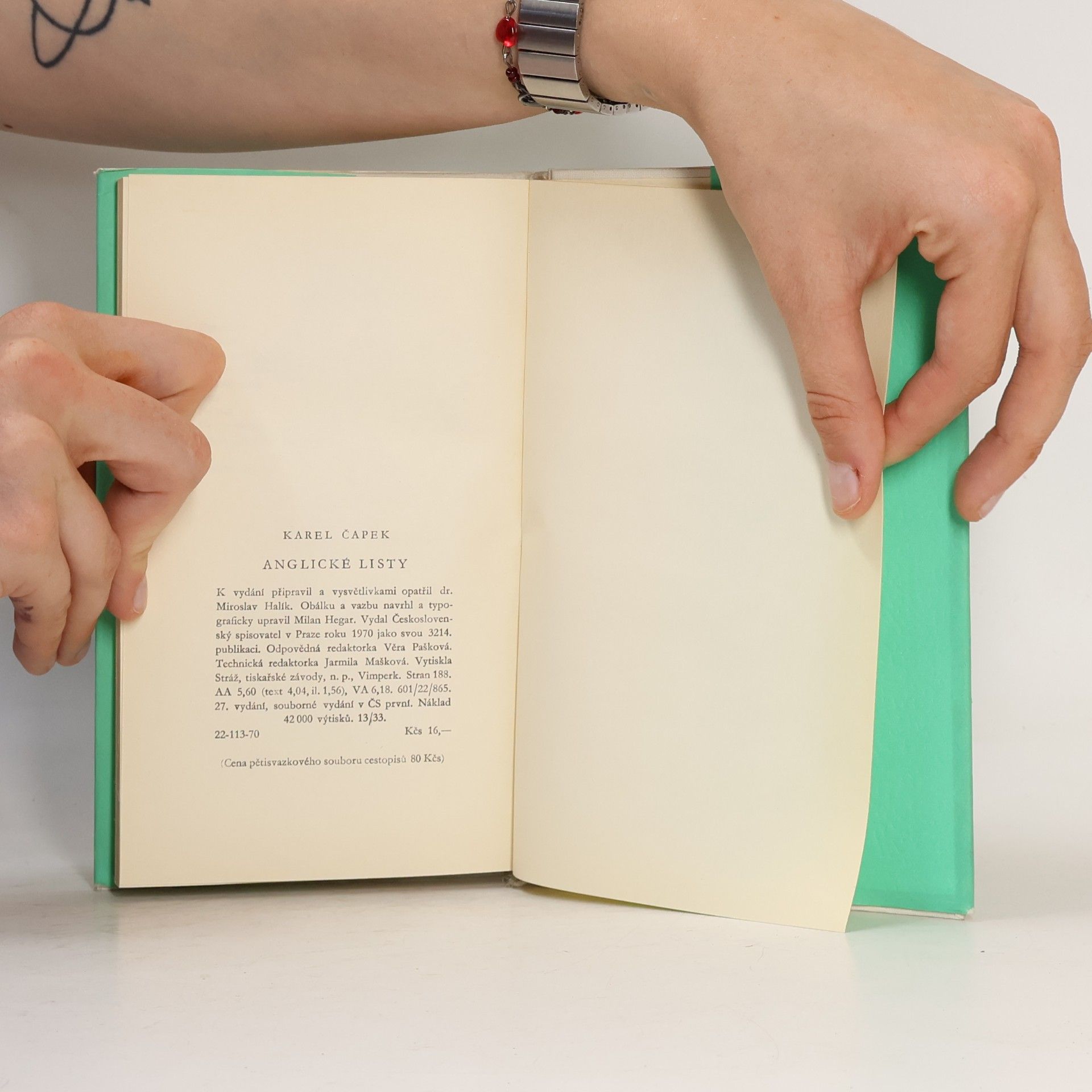 Karel Čapek Anglické listy