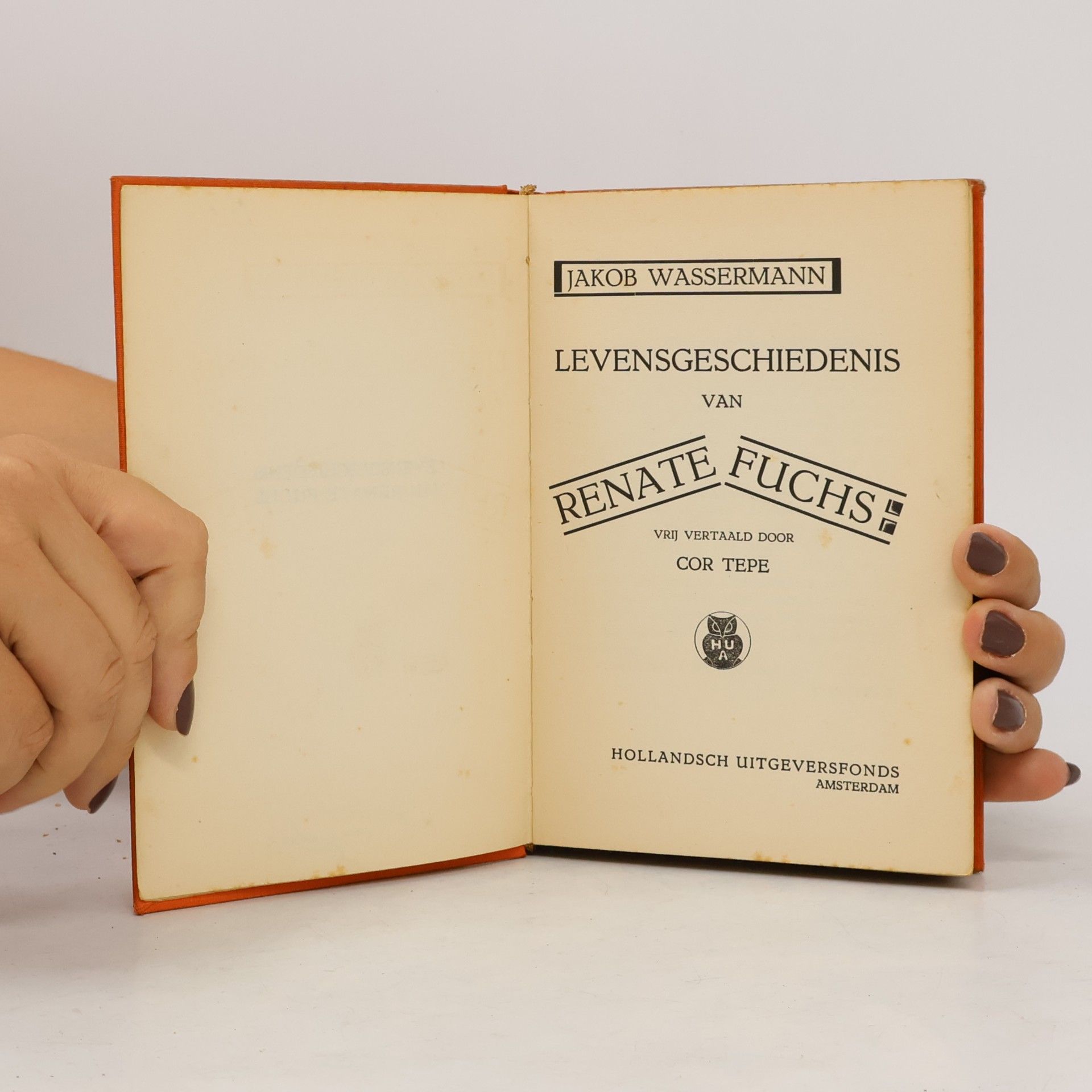 Jakob Wassermann Levensgeschiedenis van Renate Fuchs
