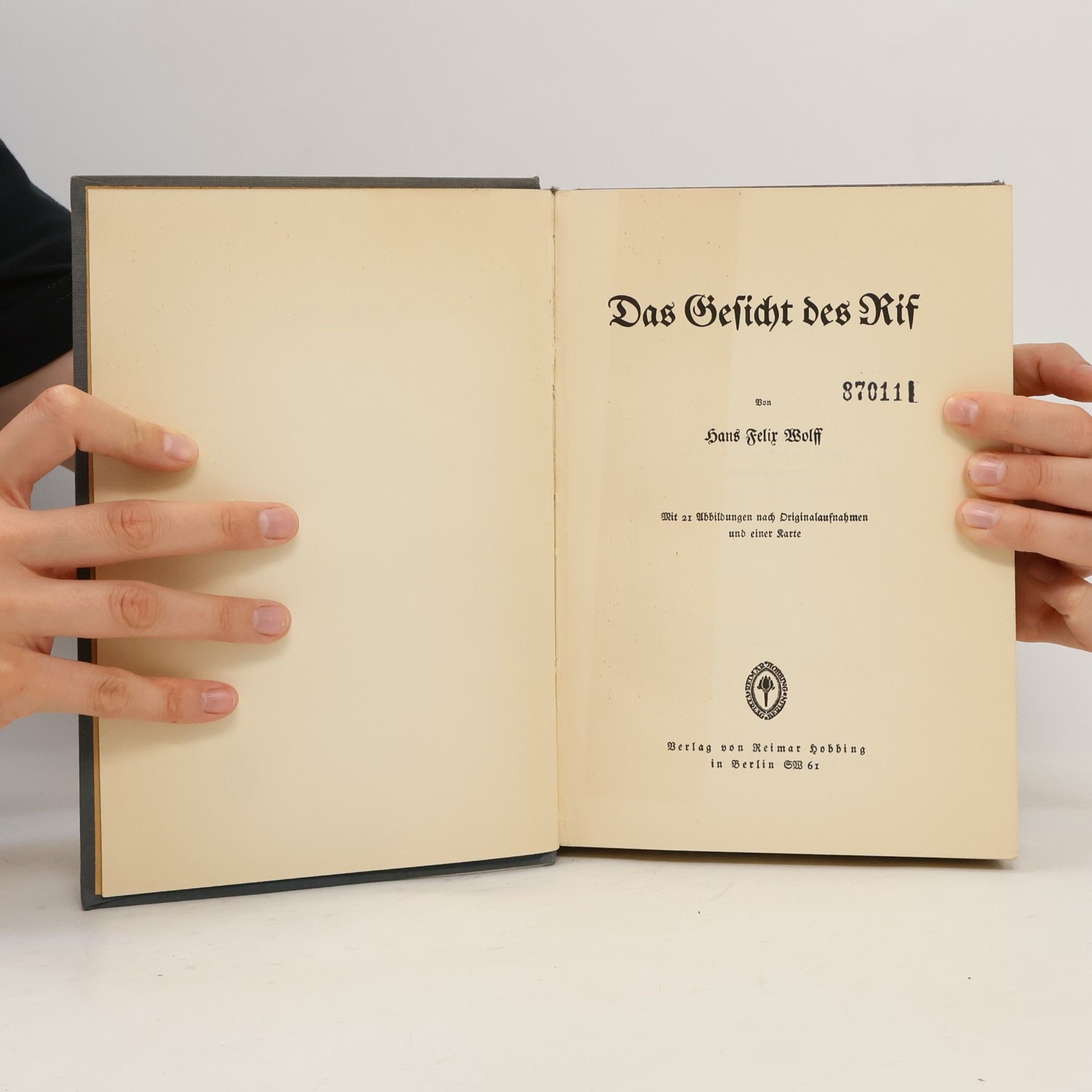 Hans Felix Wolff Das Gesicht des Rif