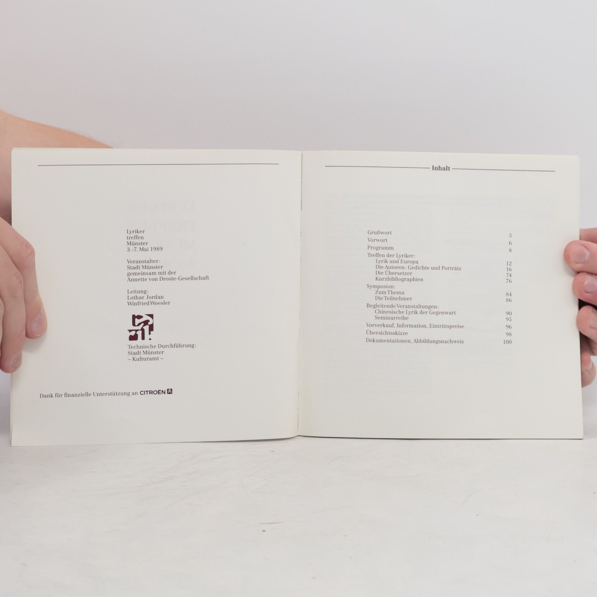 Autorenkollektiv Lyriker Treffen Münster 3.-7. Mai 1989