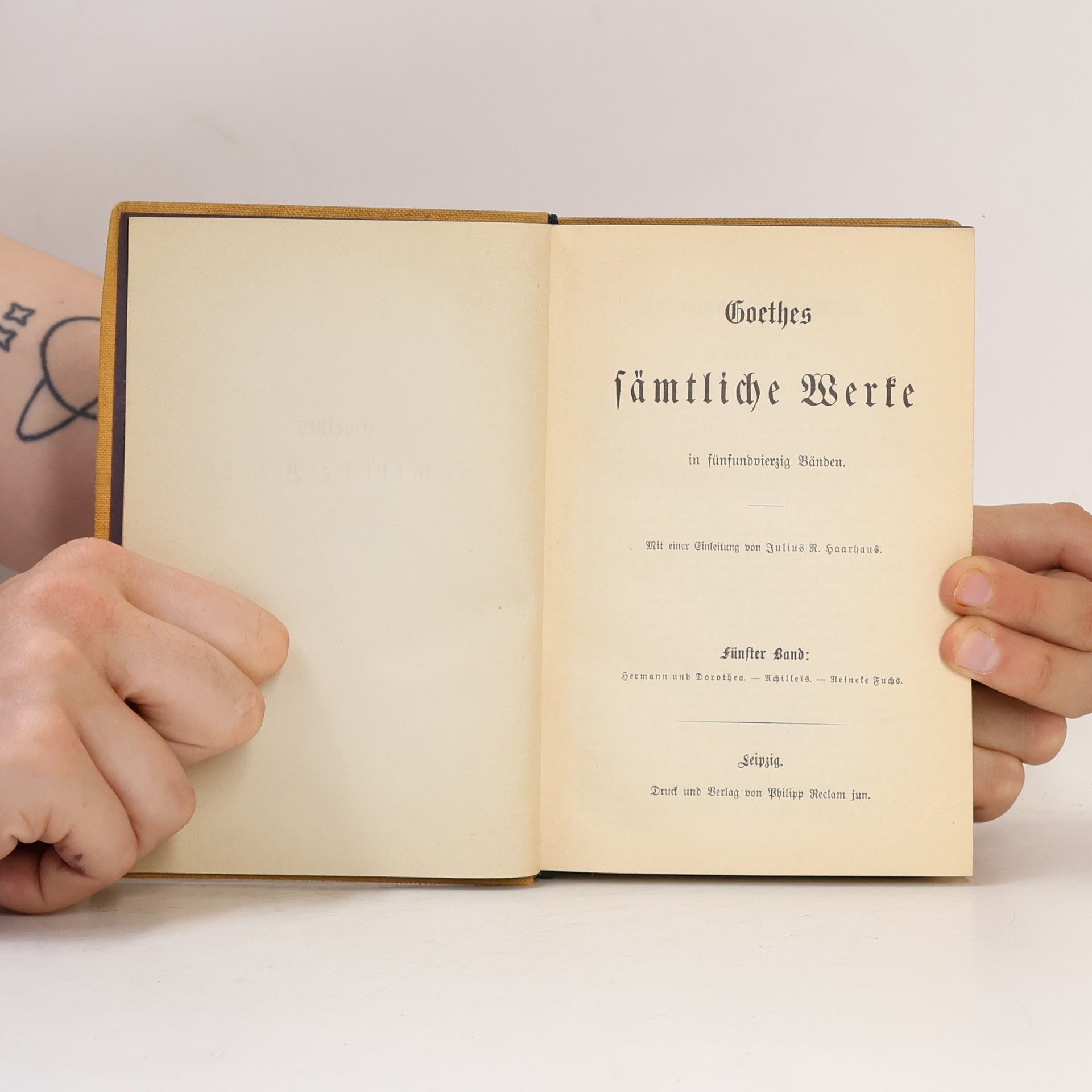 Johann Wolfgang von Goethe Goethes sämtliche Werke in fünfundvierzig Bänden 5