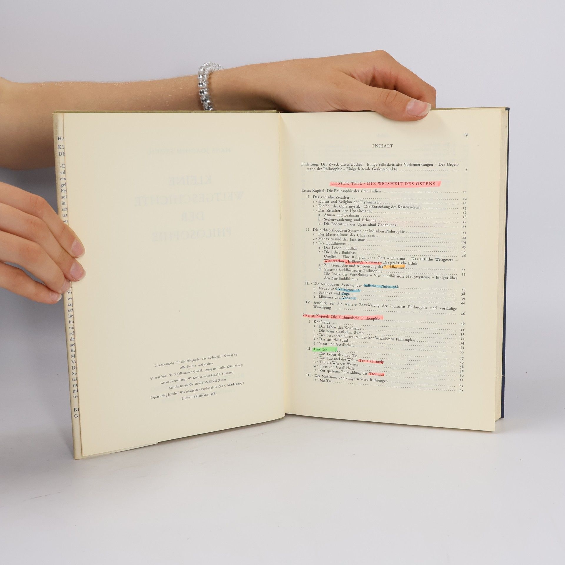 Hans Joachim Störig Kleine welt geschichte der Philosophie